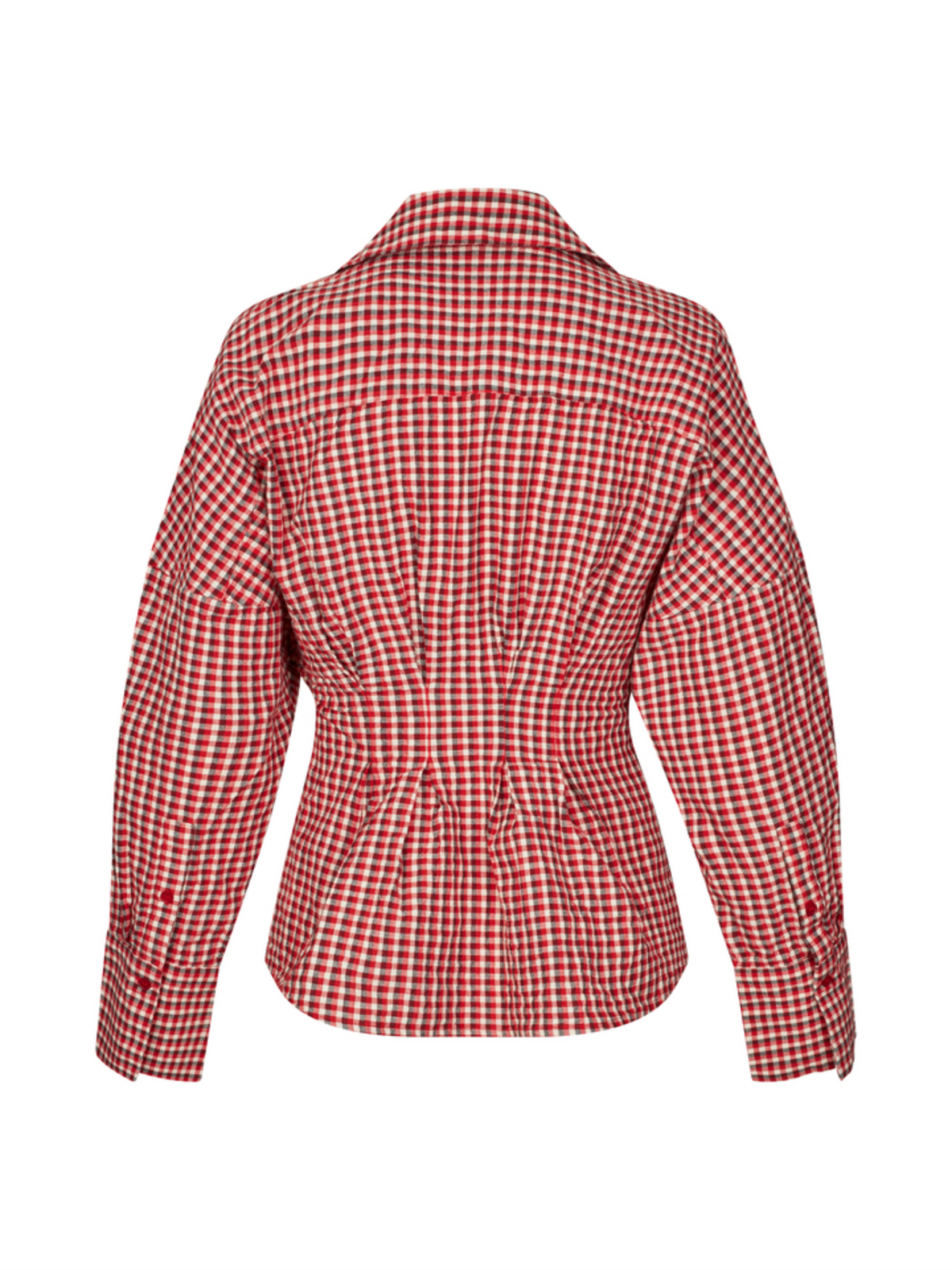 Isidor-M Blouse - Red Aura Check