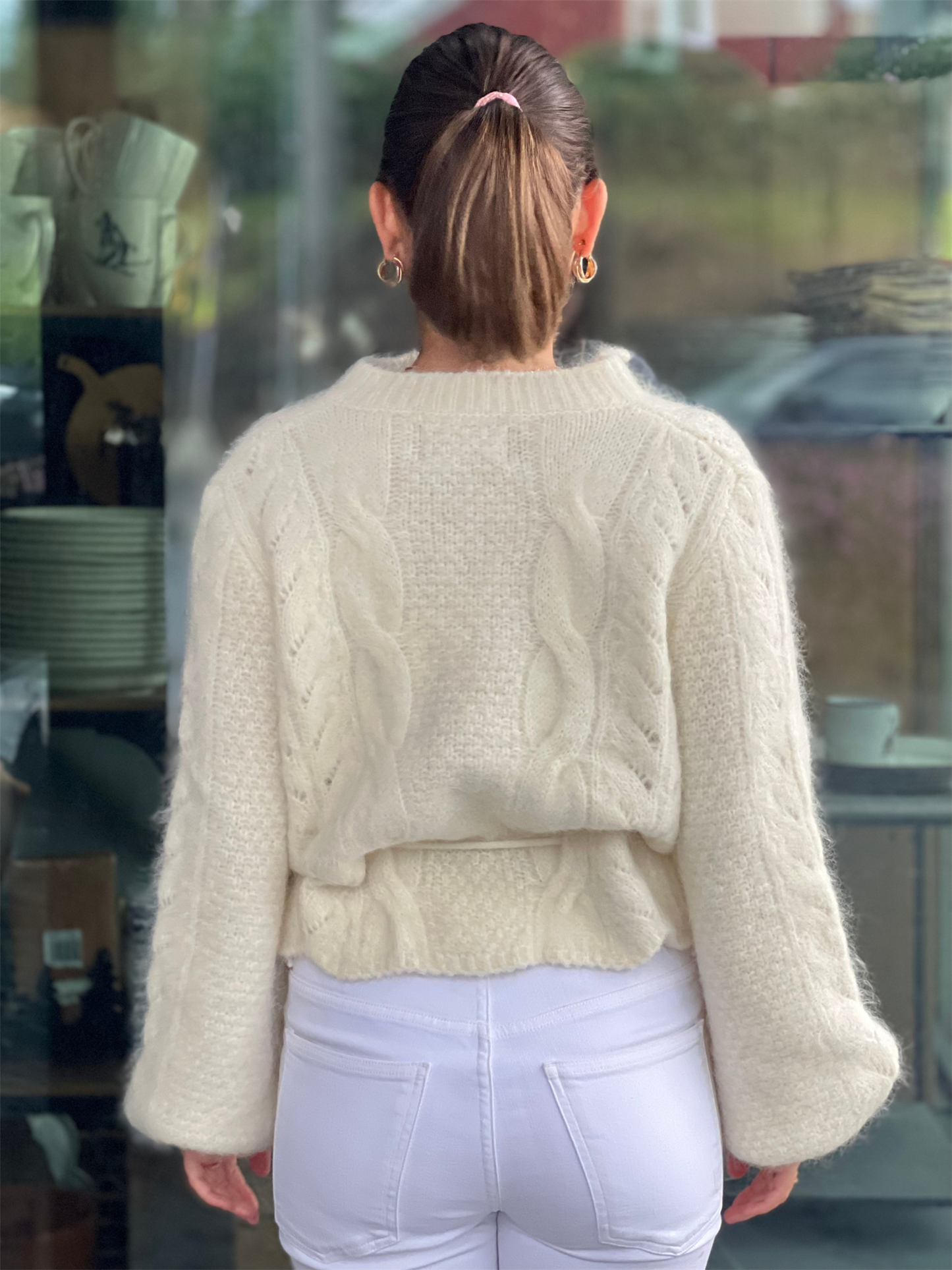 Sophia Chunky Cardigan - Bright White