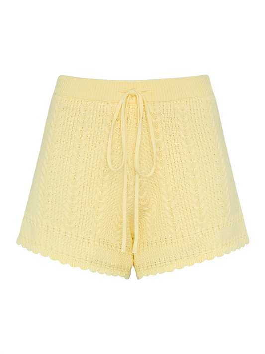 Callie Shorts - Light Yellow