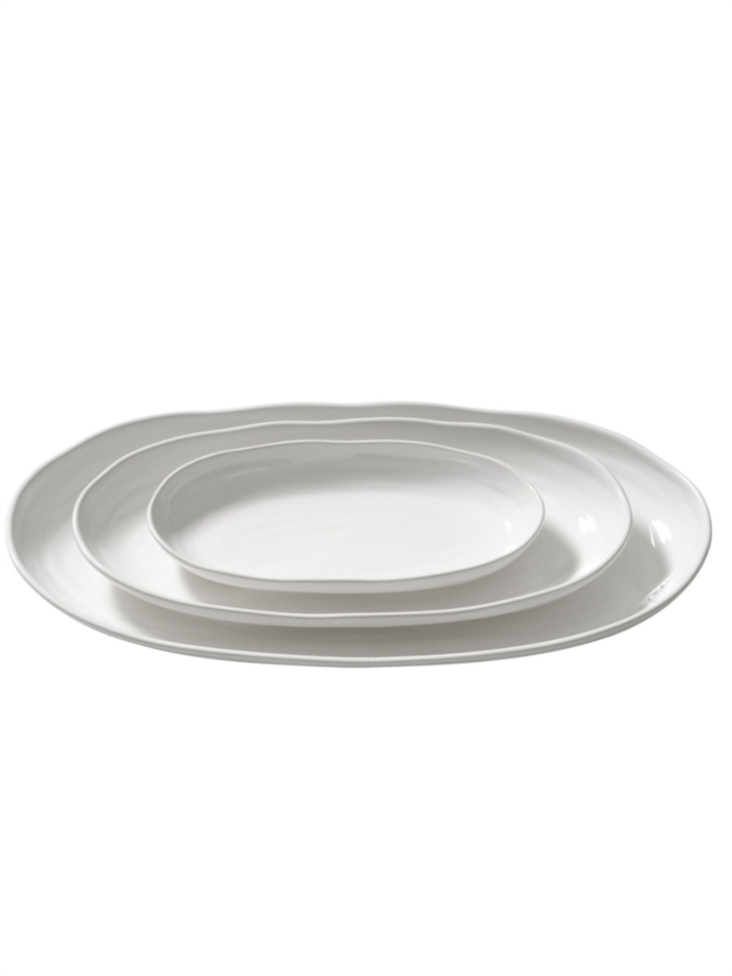 Fat Oval 43cm Capri - Hvit