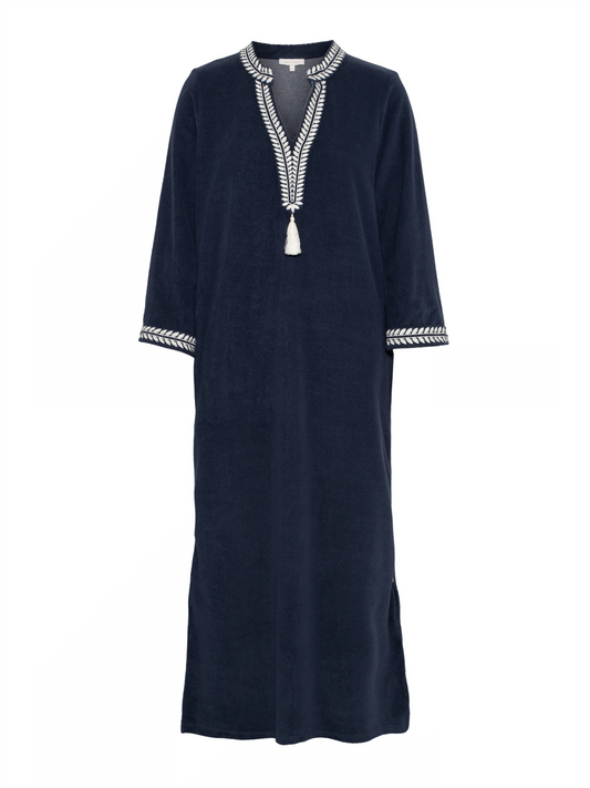 Kaftan Long Dress - Navy
