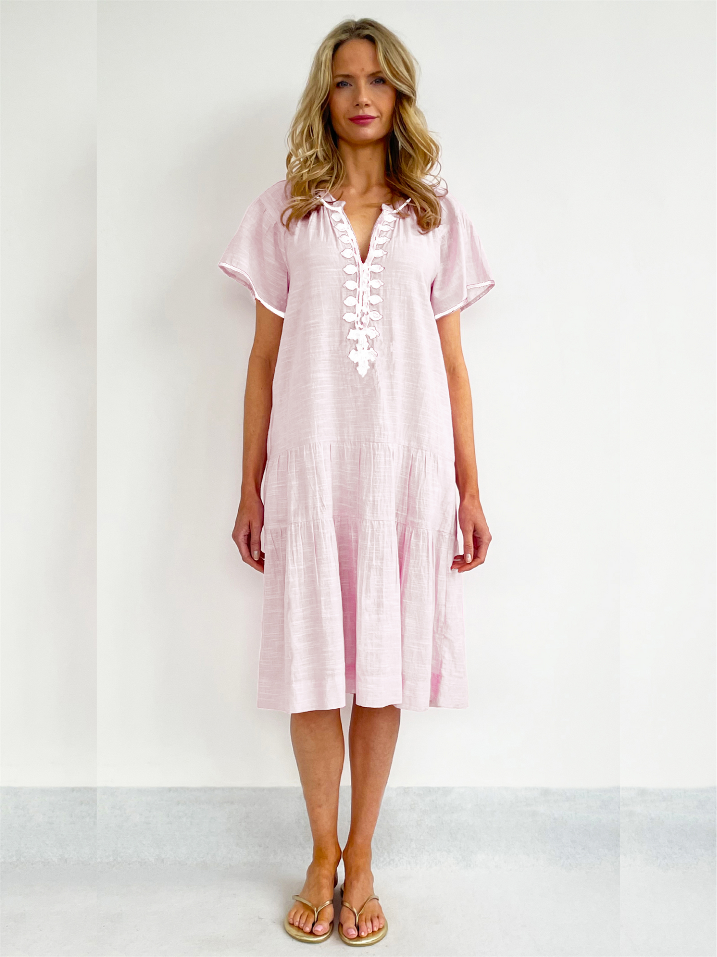 Carnation Midi Dress - Pink