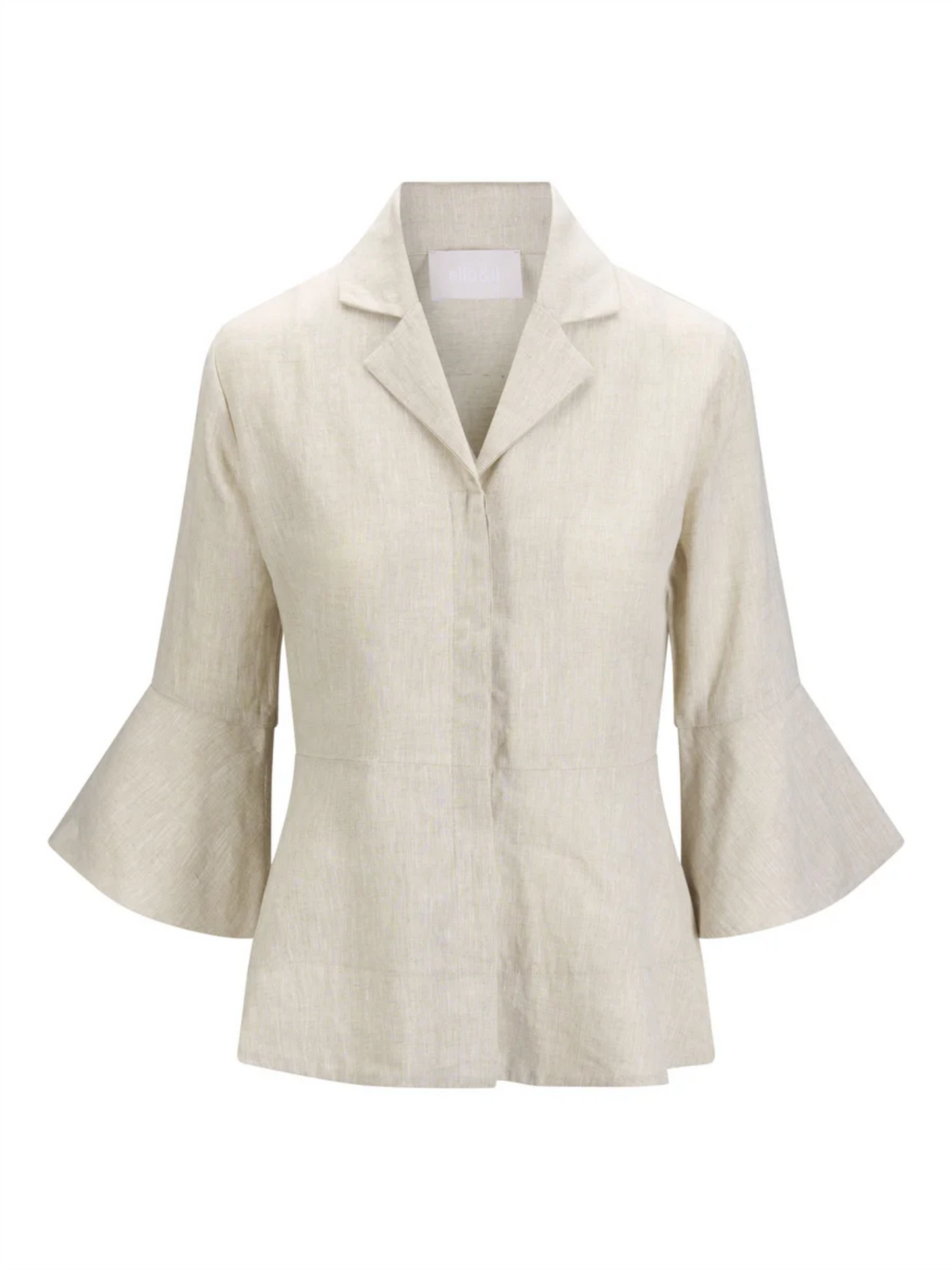 Guro Linen Shirt - Beige Melange
