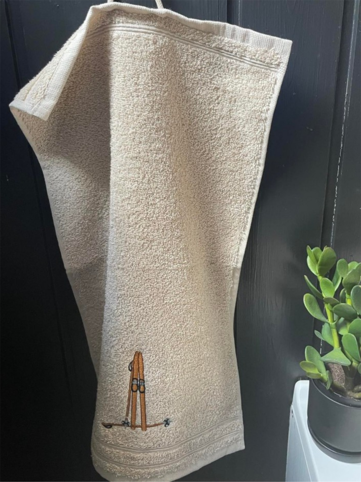 Gjestehåndkle Ski 30x50 - Creme