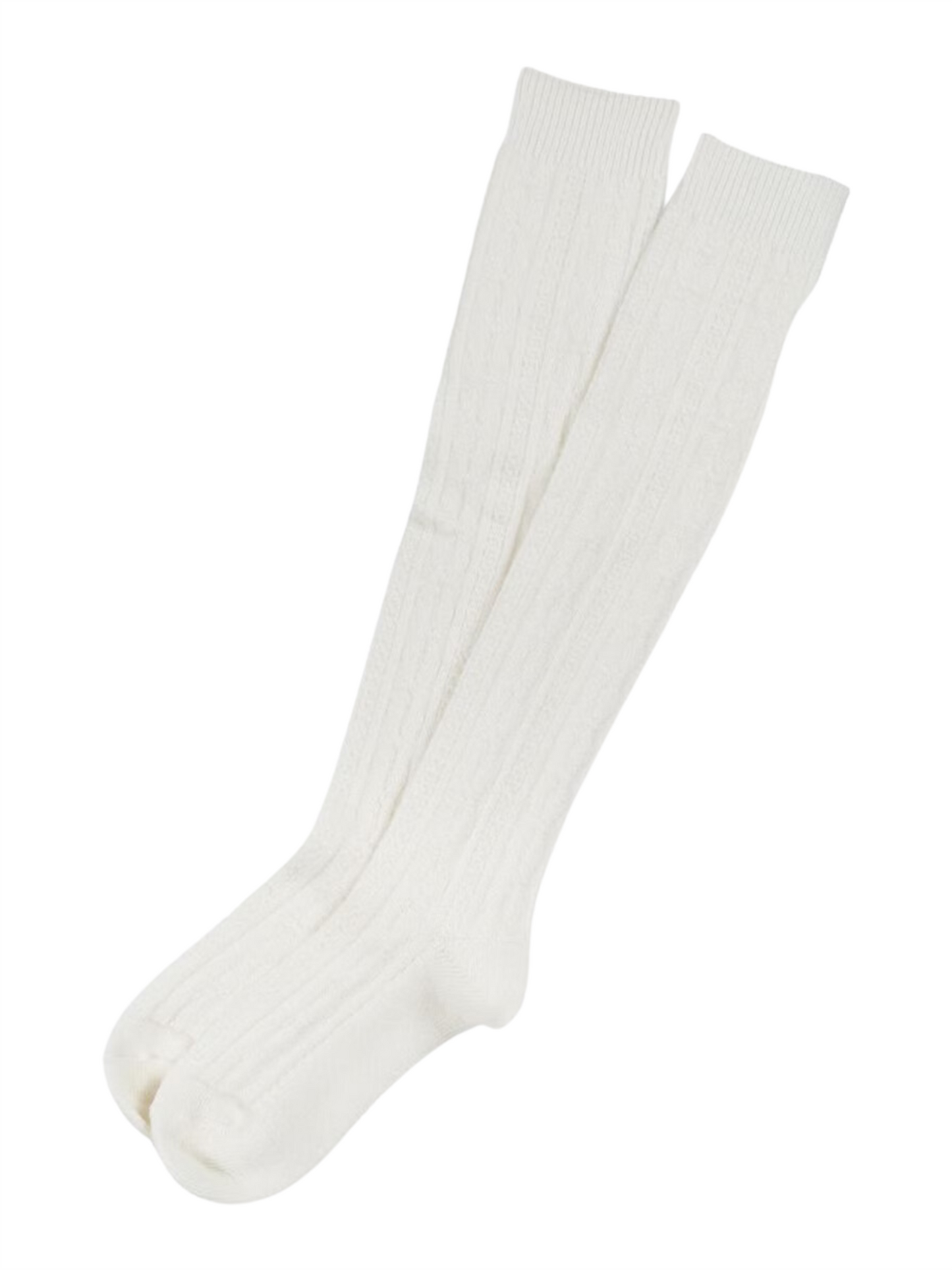 Nikkersstrømper Cable Sock - Ecru