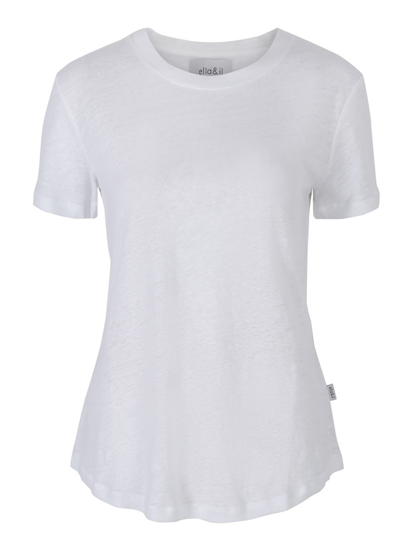 Jane Linen Tee - White