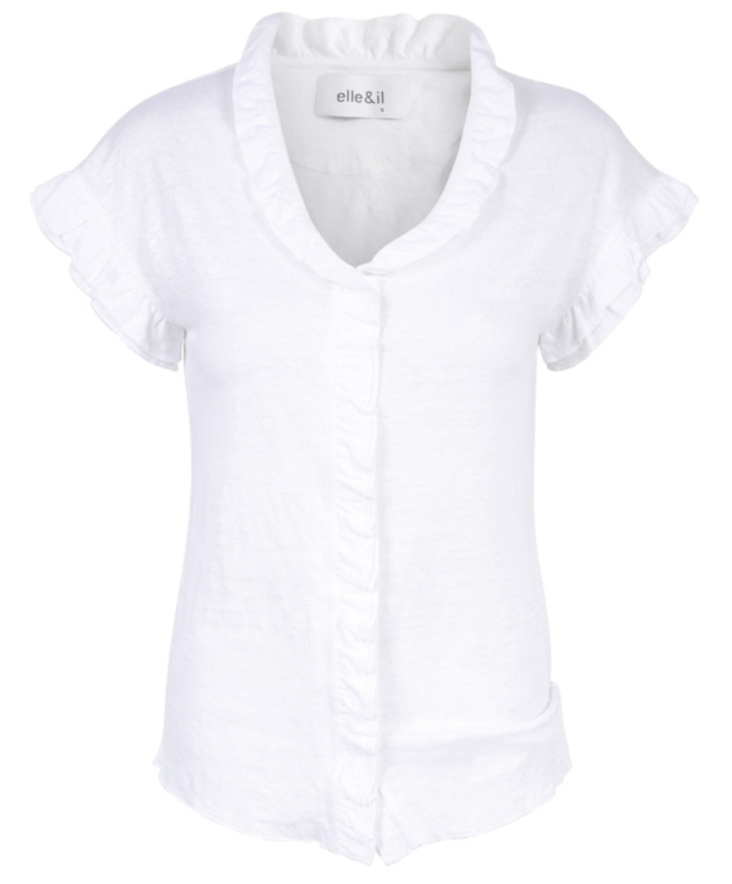 Karianne Linen Tee - White