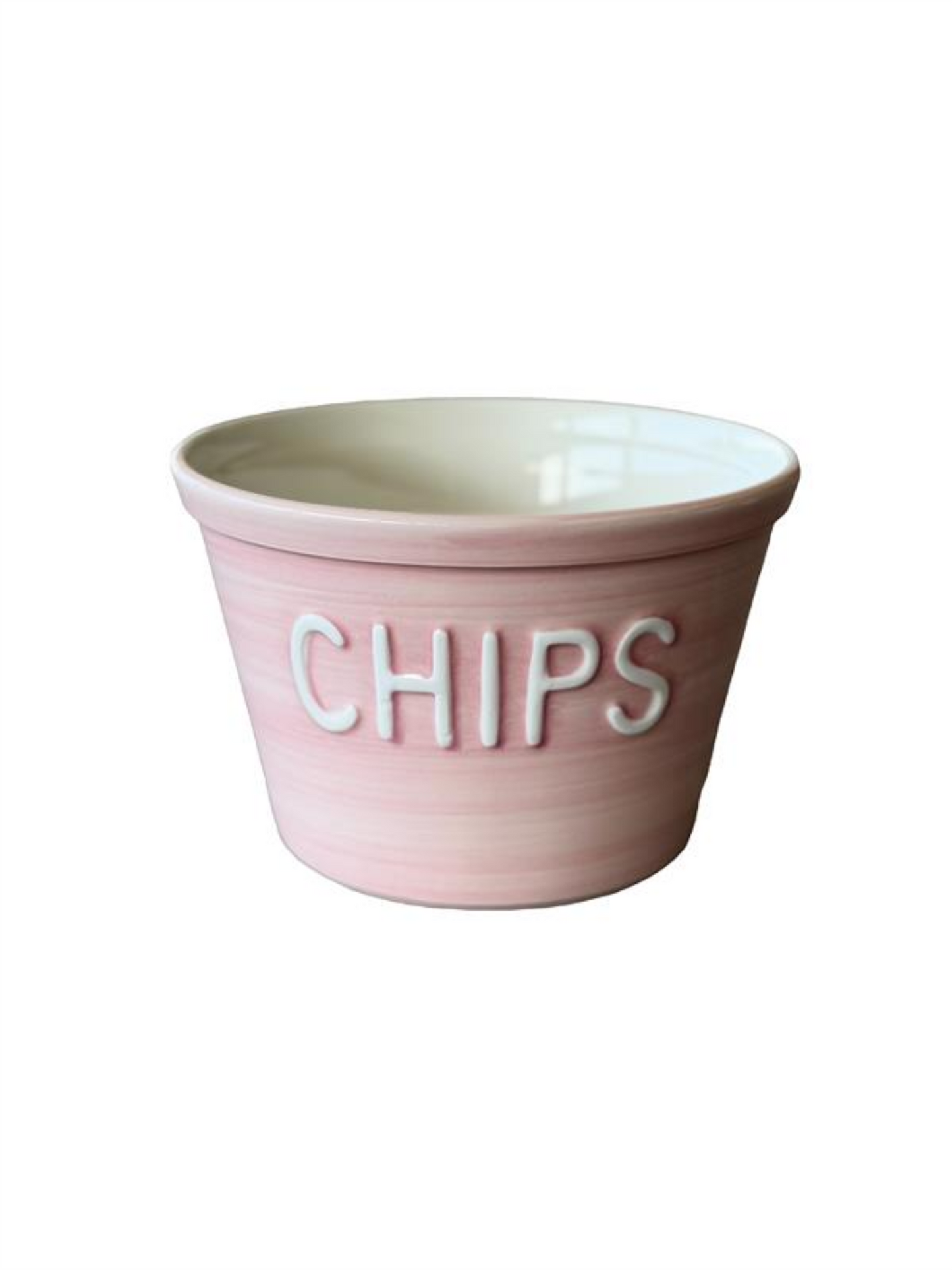 Chipsskål - Soft Pink M/Hvit Tekst