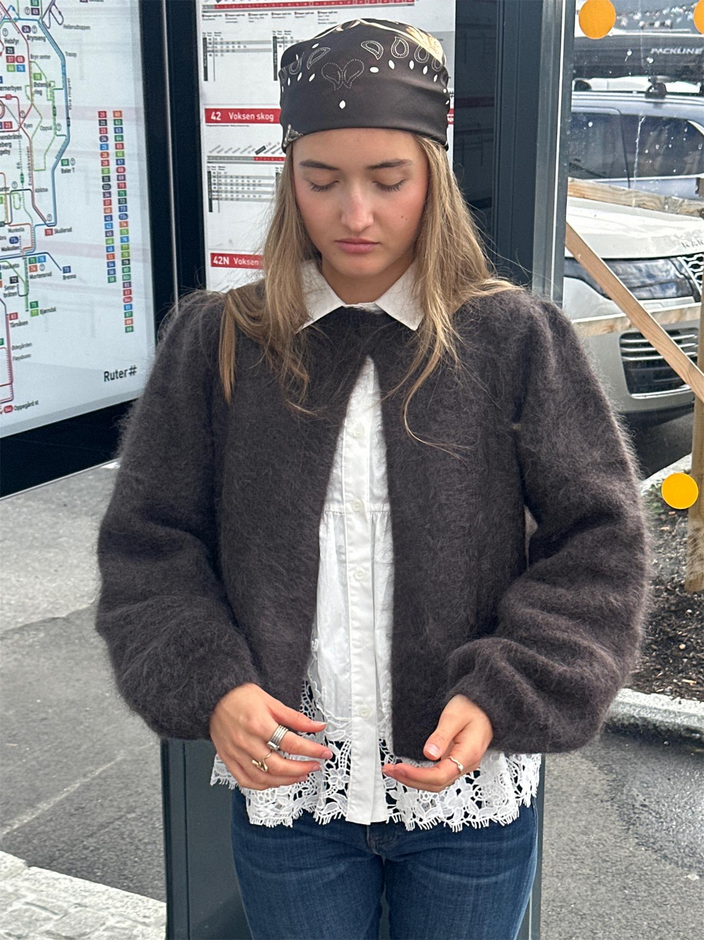 Amelia Chunky Cardigan - Dark Brown