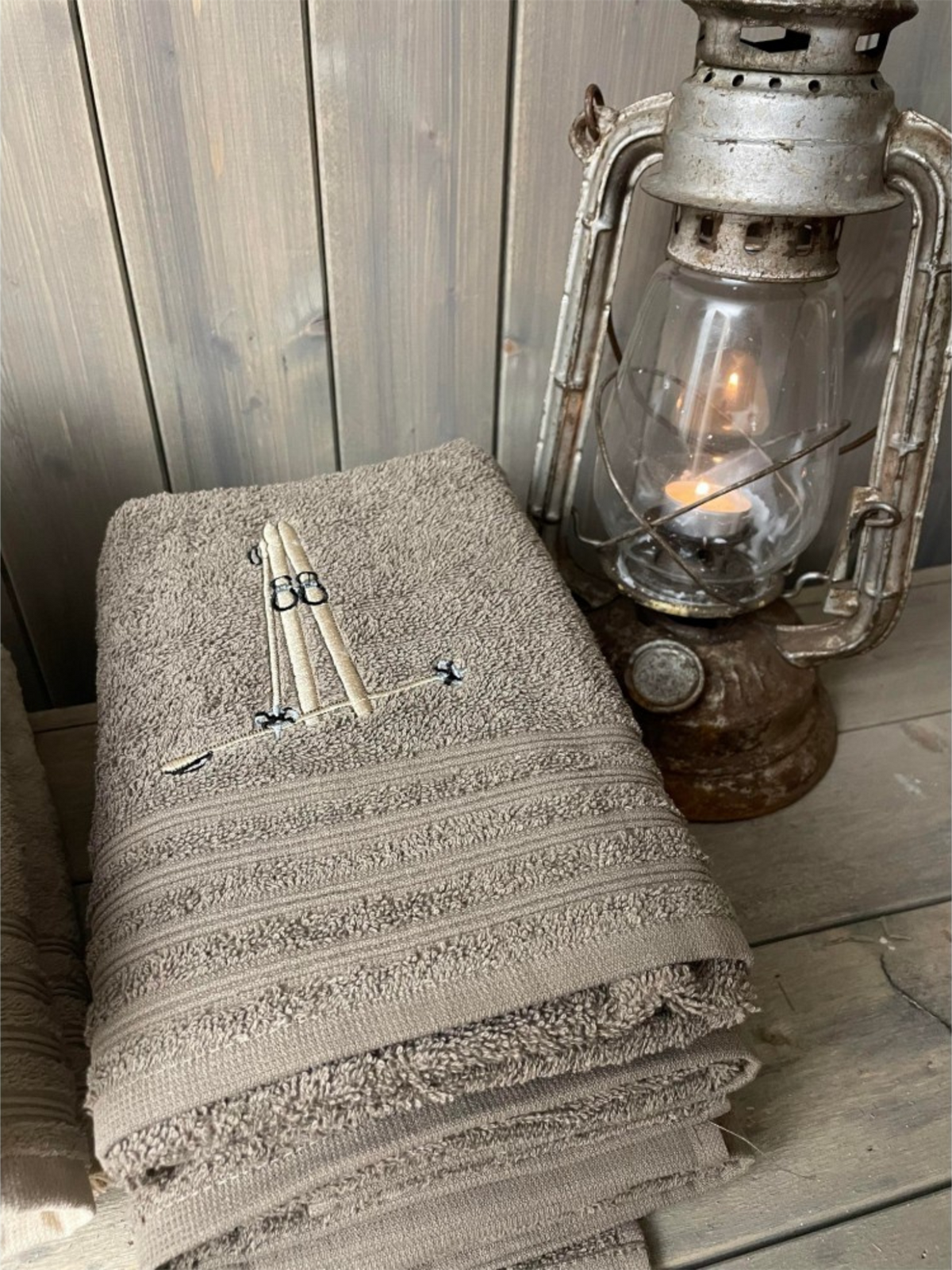 Badehåndkle Ski 70x140 - Mokka