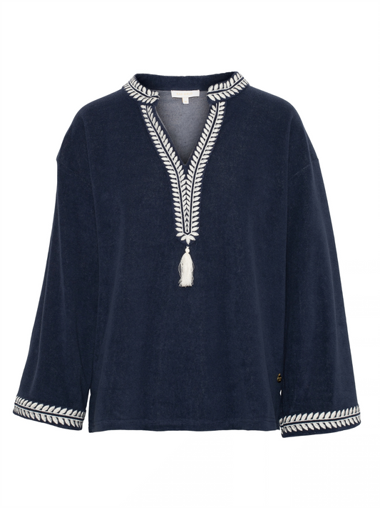 Kaftan Top - Navy