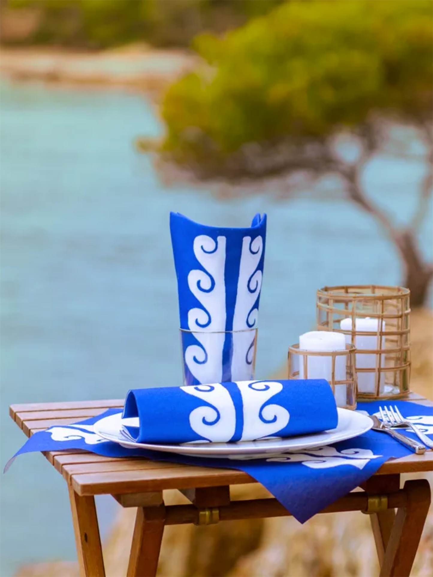 Servietter - Paras Blå 25x25cm