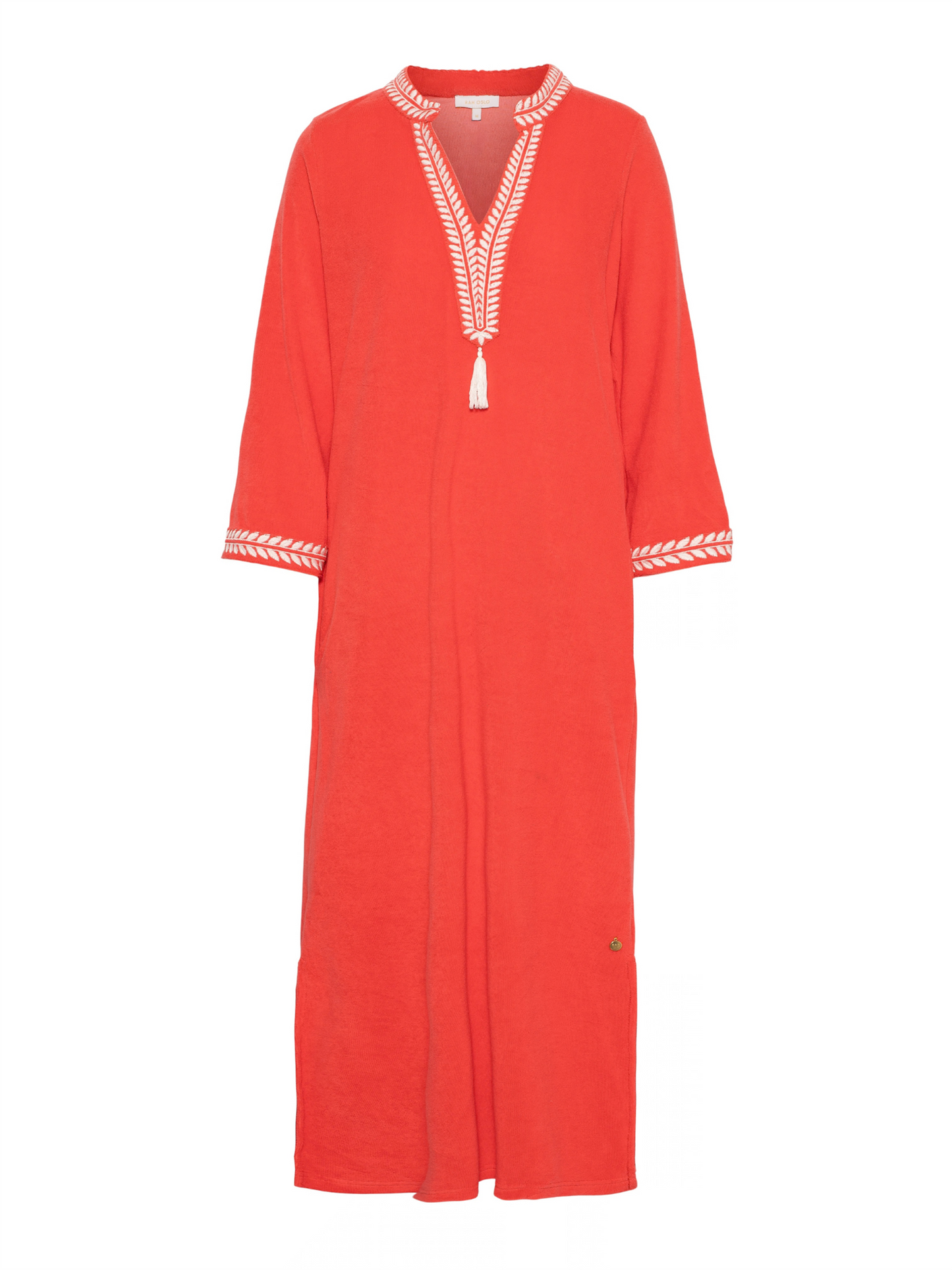Kaftan Long Dress - Coral