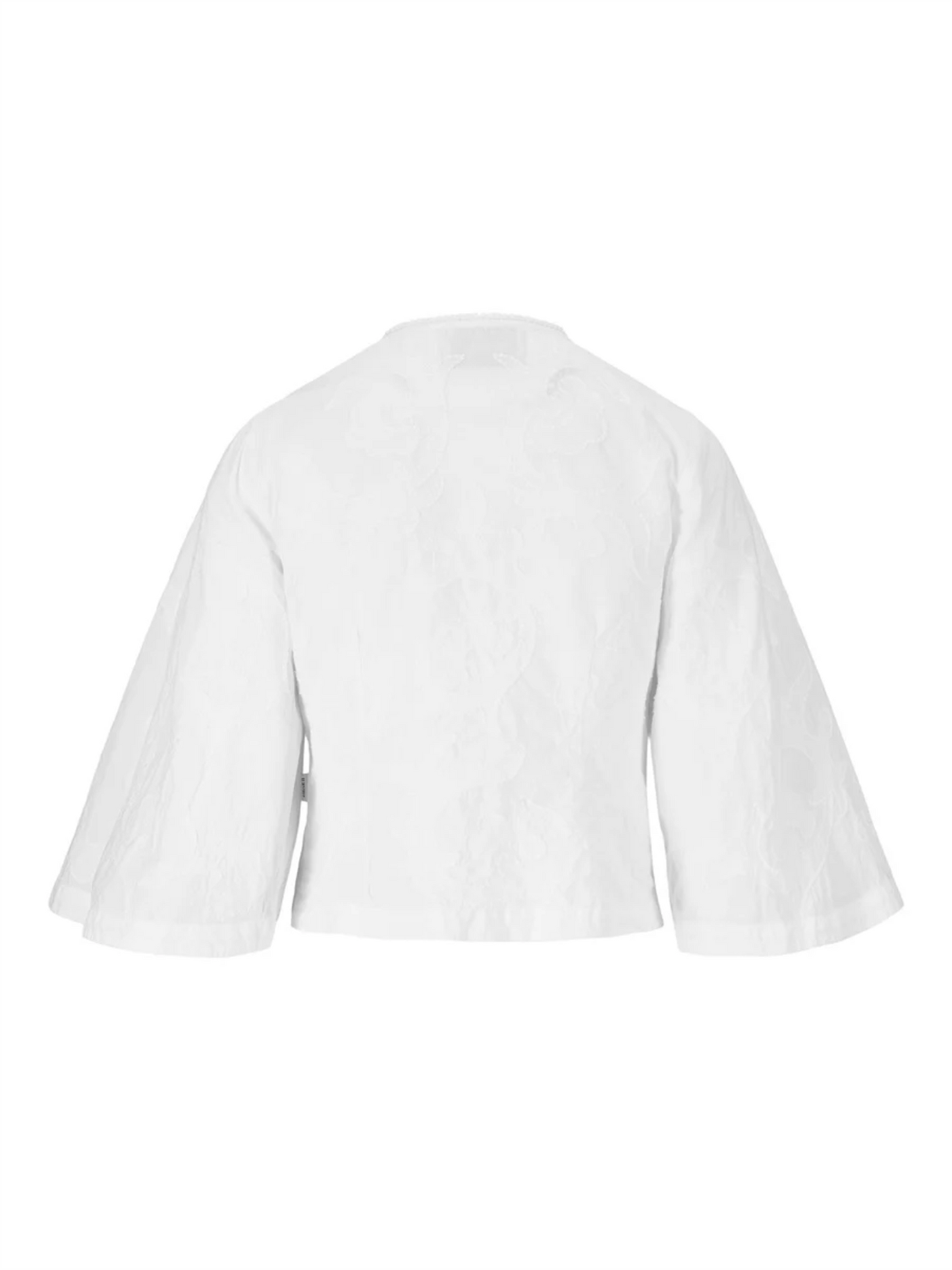 Lotte Embroidery Blouse - White