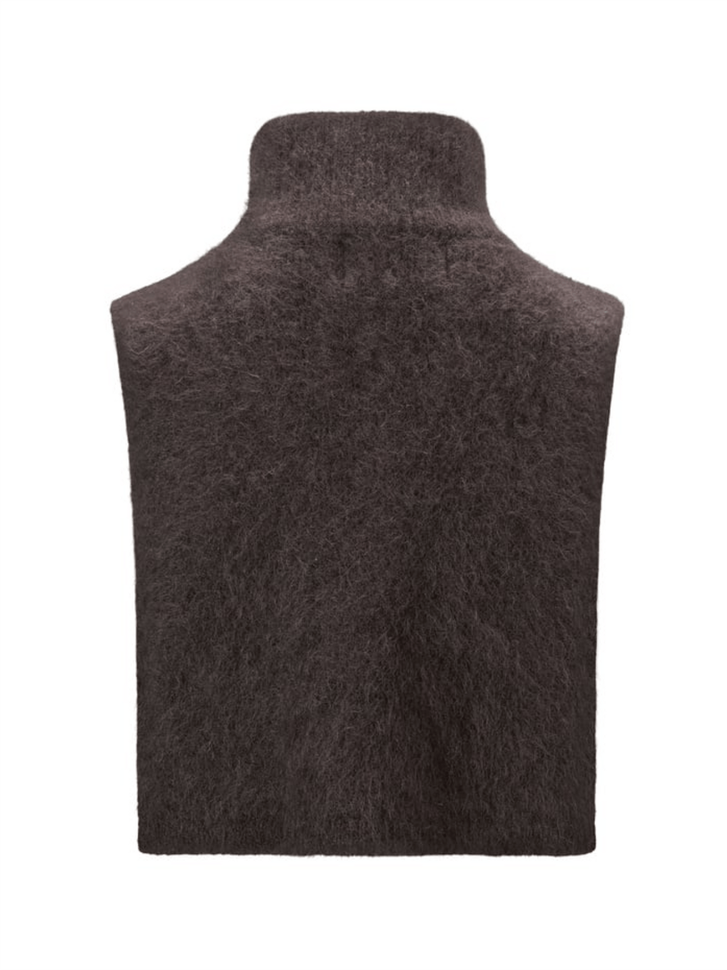 Belinda Chunky High Neck - Dark Brown - at home