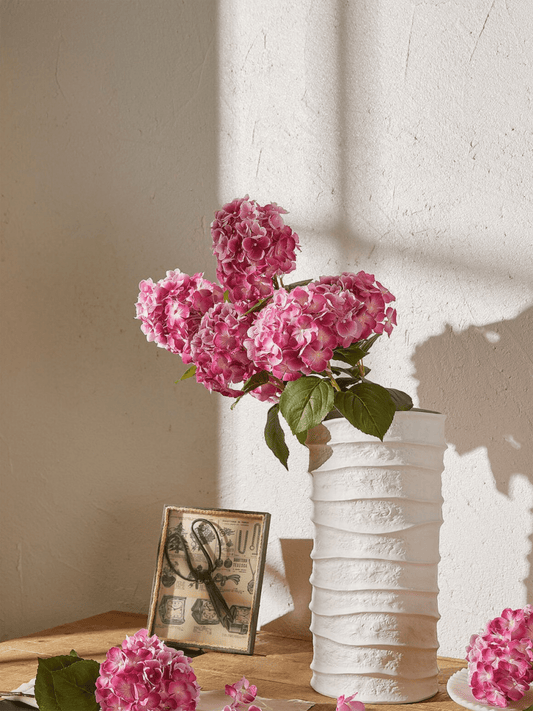 Blomst - Hortensia 70cm Mørkerosa - at home