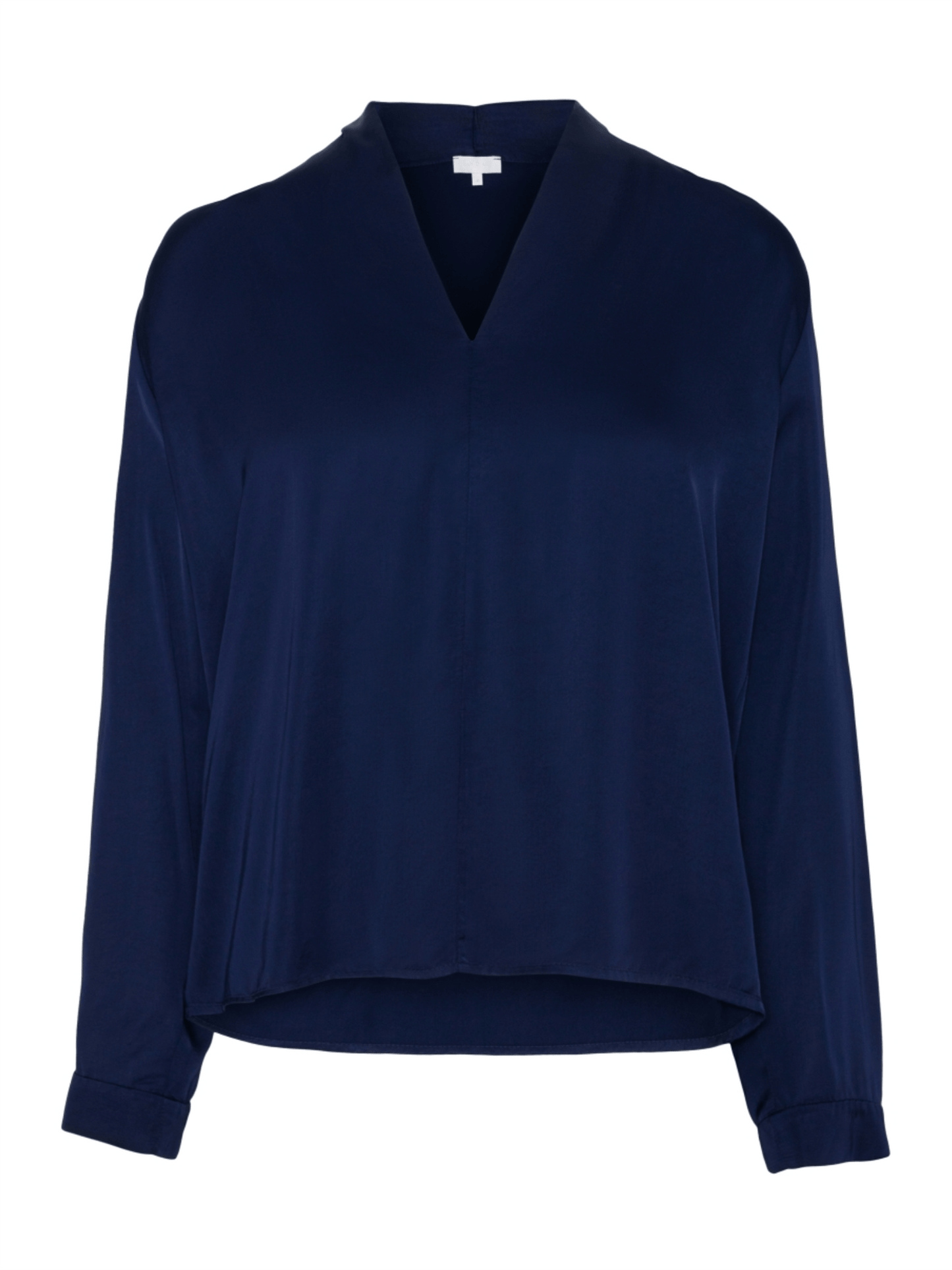 Blouse Solid - Blue Scuro - at home