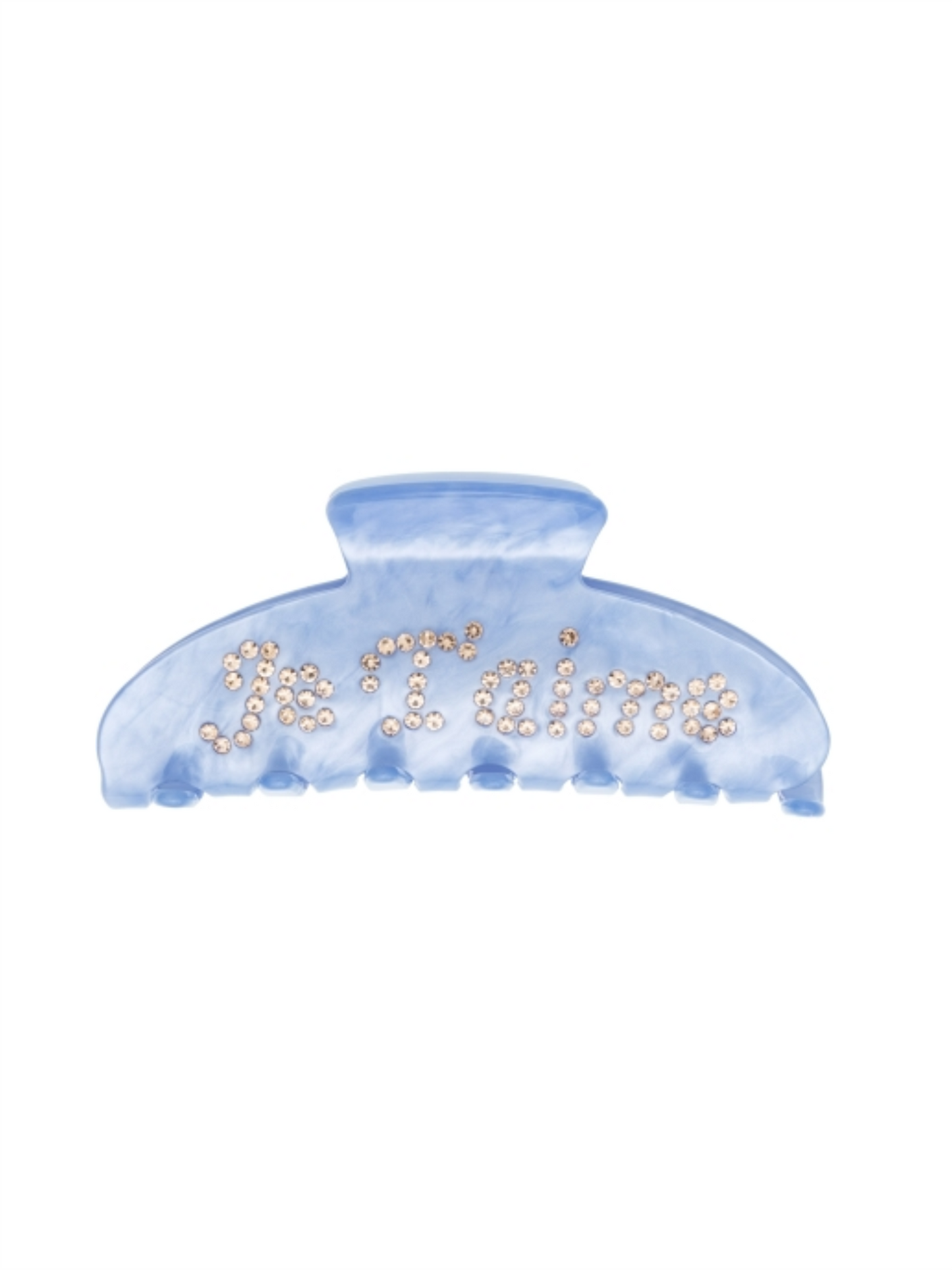 Text Hair Claw «Je T’aime» - Ibiza Blue