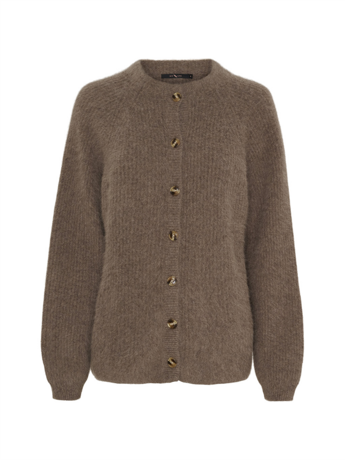 Nina Raccoon Cardigan - Dark Brown