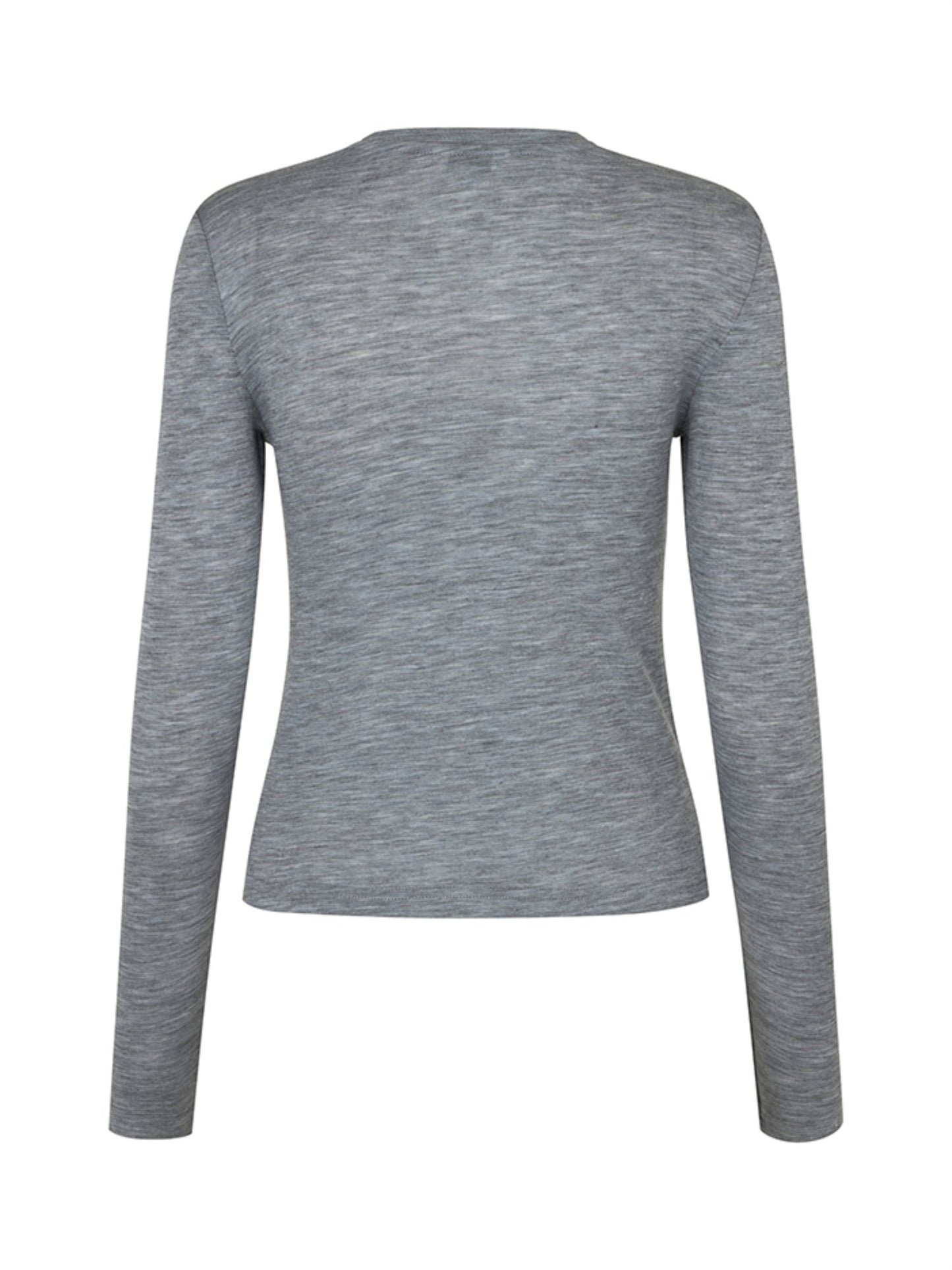 Christina - M Top - Medium Grey Melange - at home