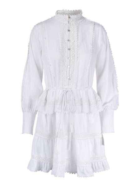 Colette Dress - White - at home