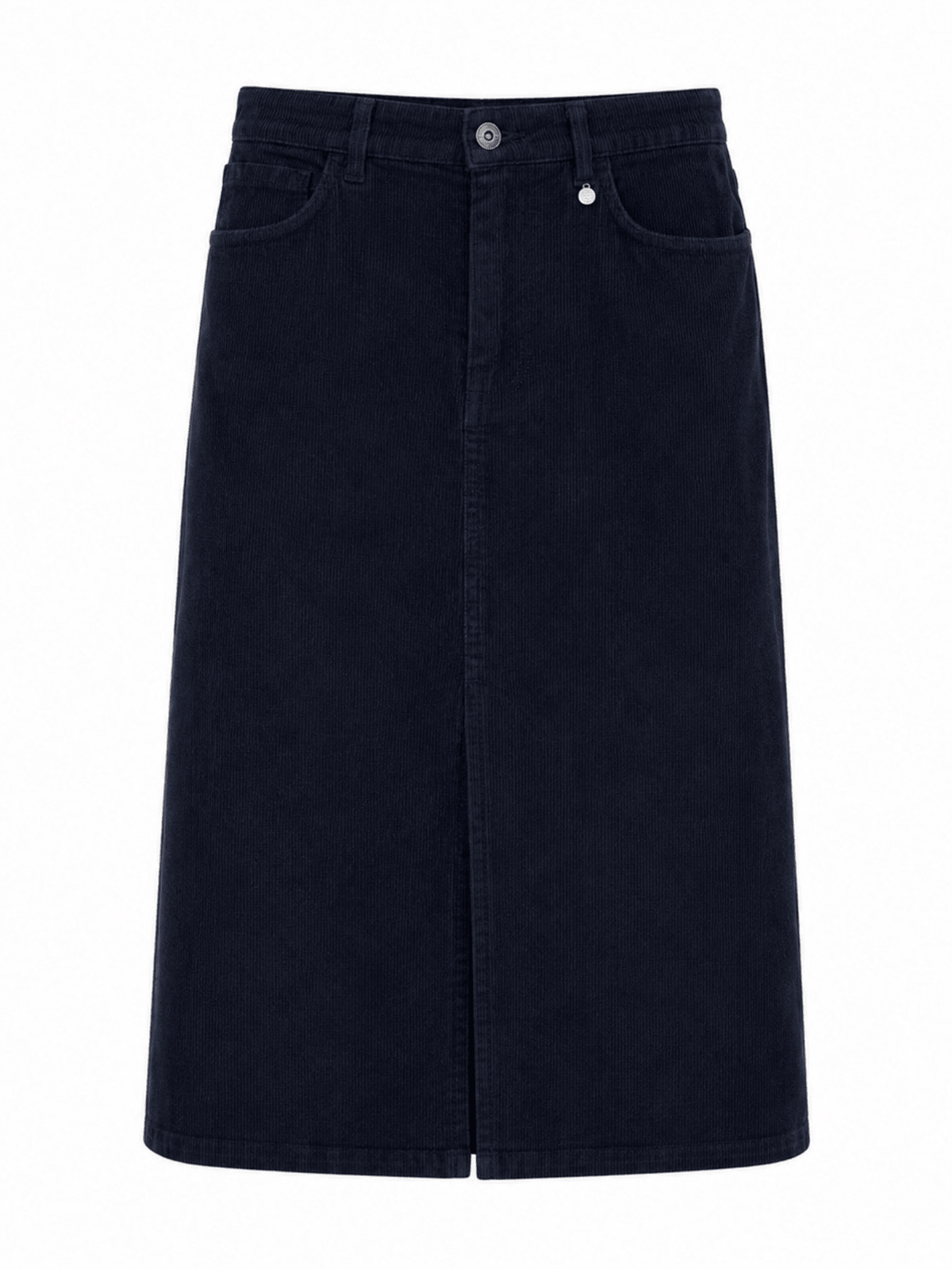 Corduroy Skirt - Blue Scuro - at home