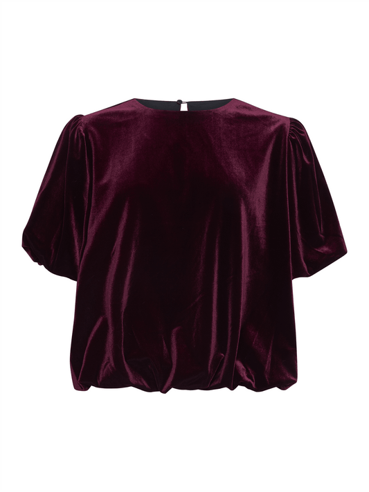Cute Blouse - Burgundy - at home