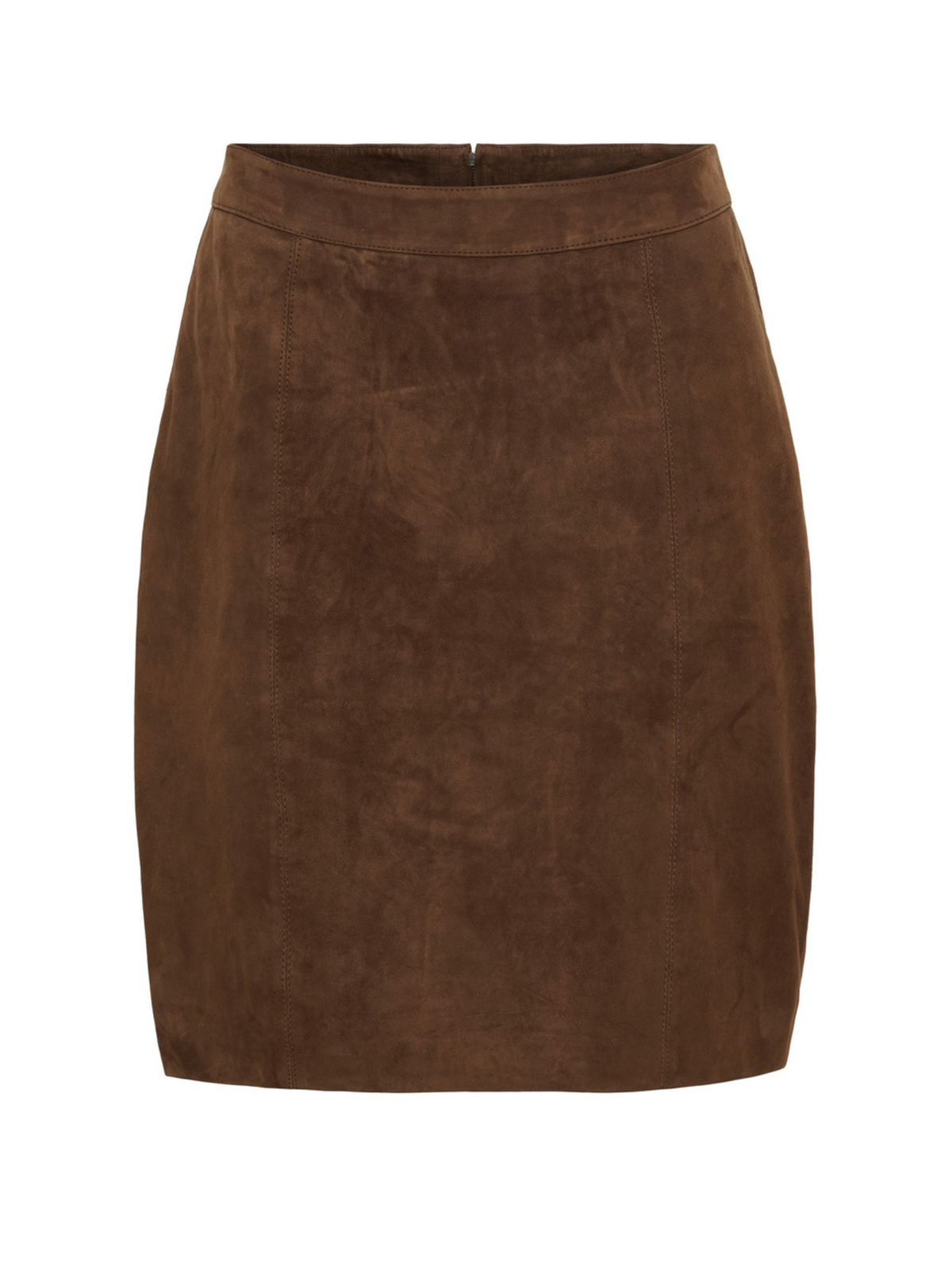 Samantha Suede Skirt - Chocolate Brown