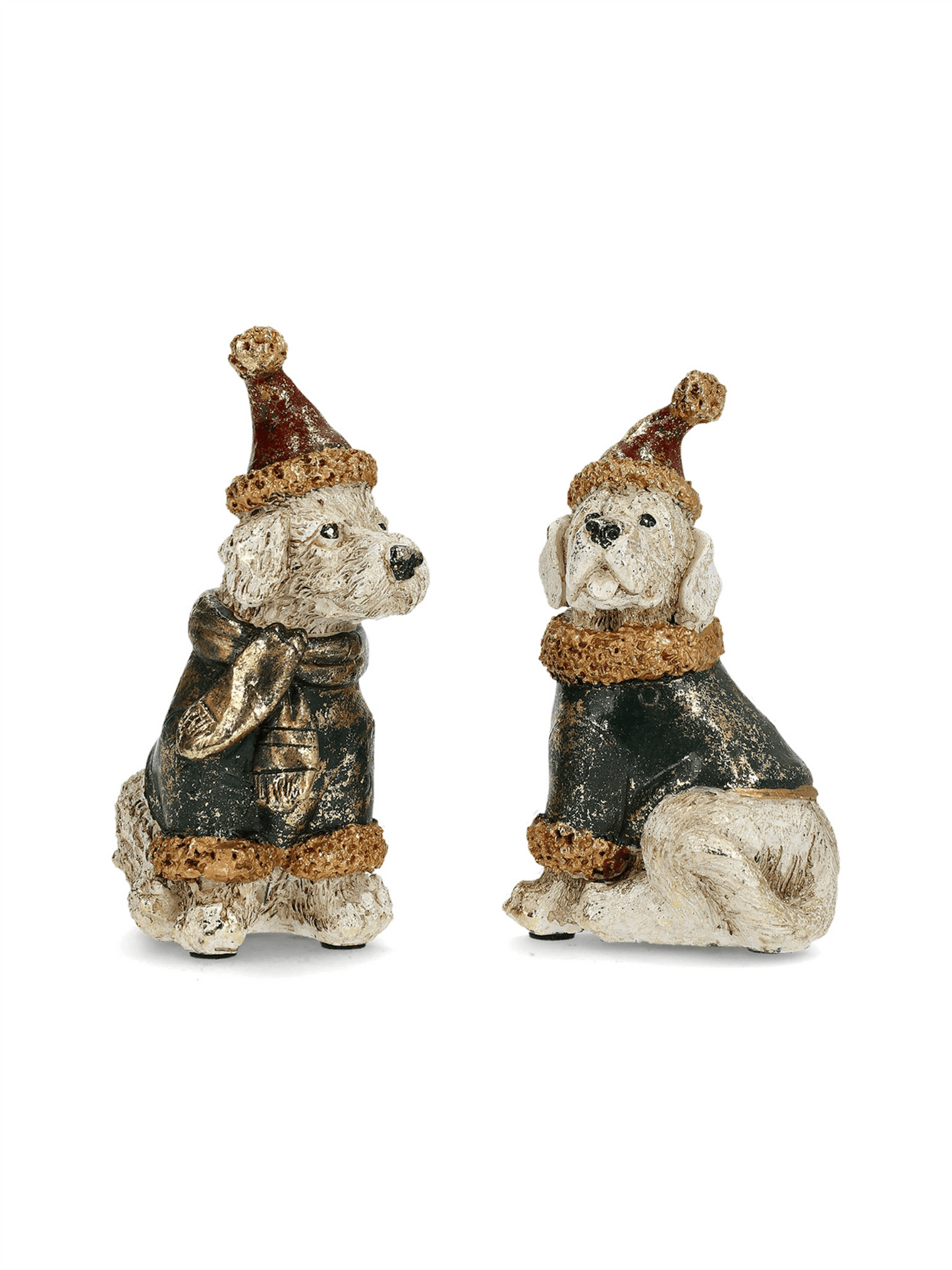 Dekorasjon - Hund Med Lue 13cm - at home