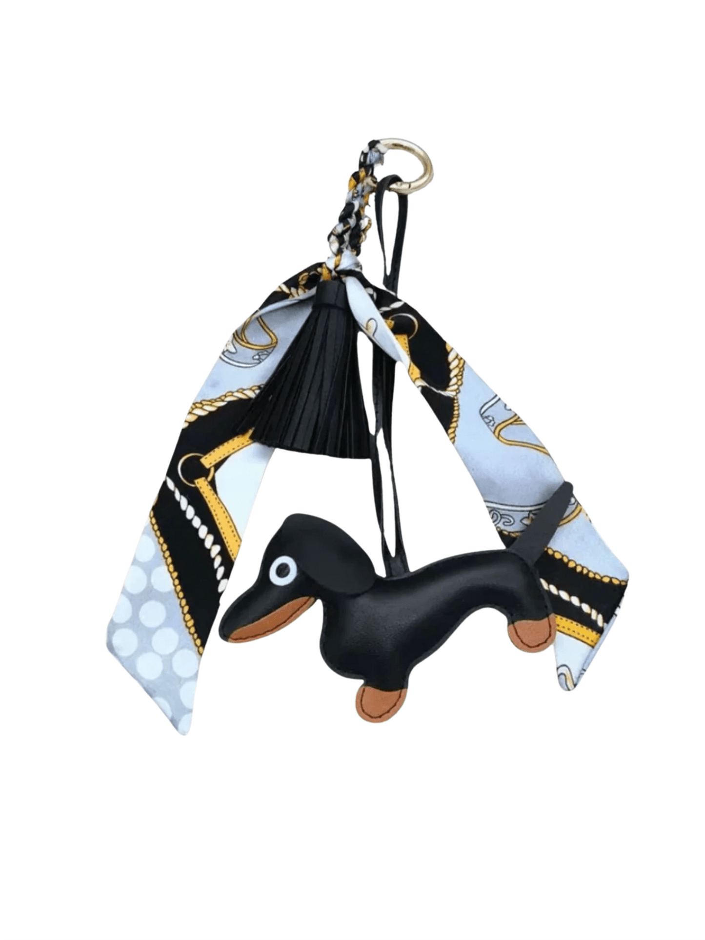 Dog Dag Charm Dachs Set - Black - at home