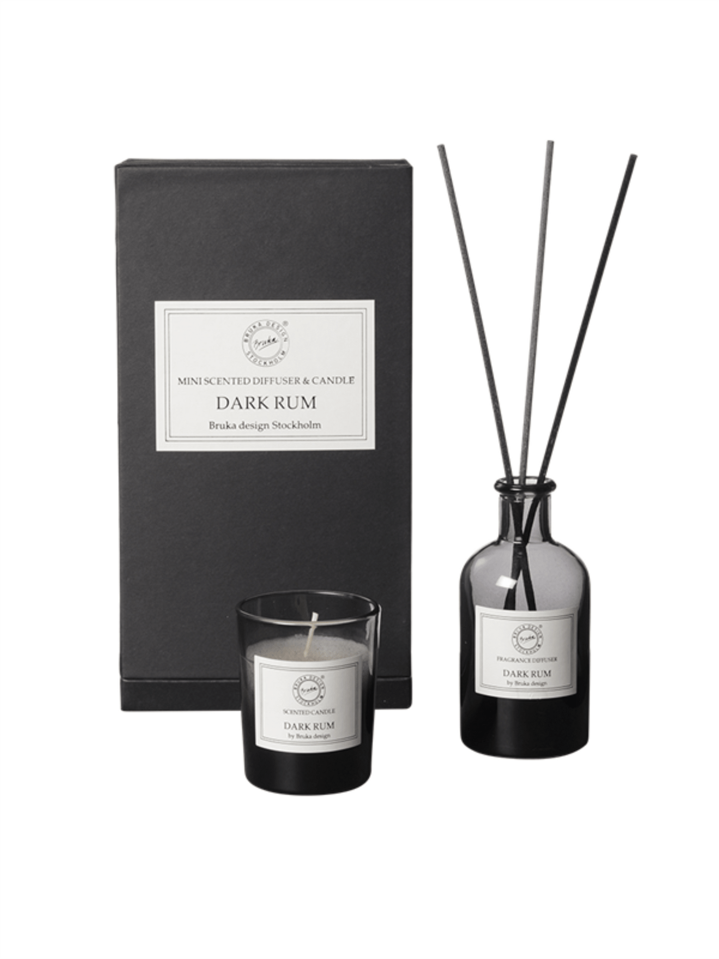 Duftlys & Duftpinne Smoke Gift Box - Dark Rum - at home