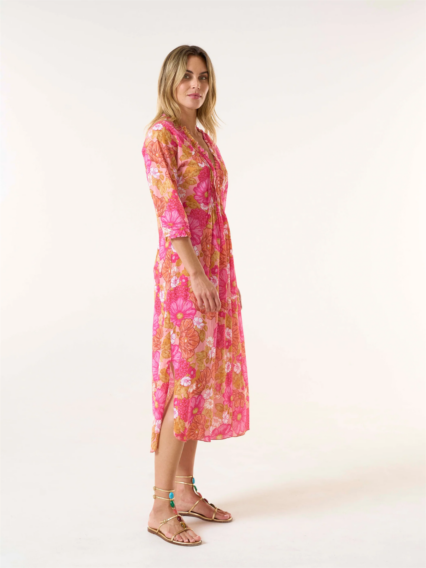 Long Poppy Dress - Cape Coz Pink