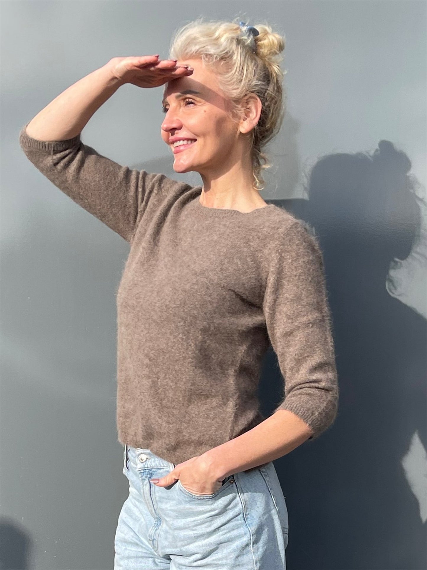 Elsa Pullover 3/4 - Nutmeg - at home