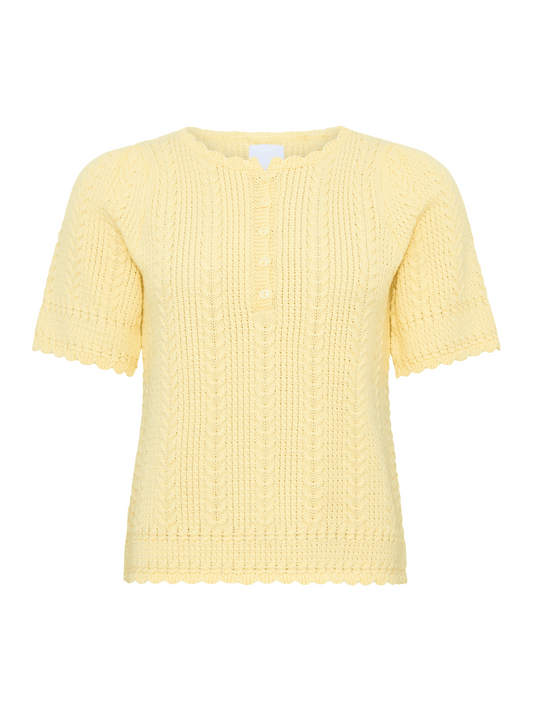 Esmeralda Pullover - Light Yellow - at home