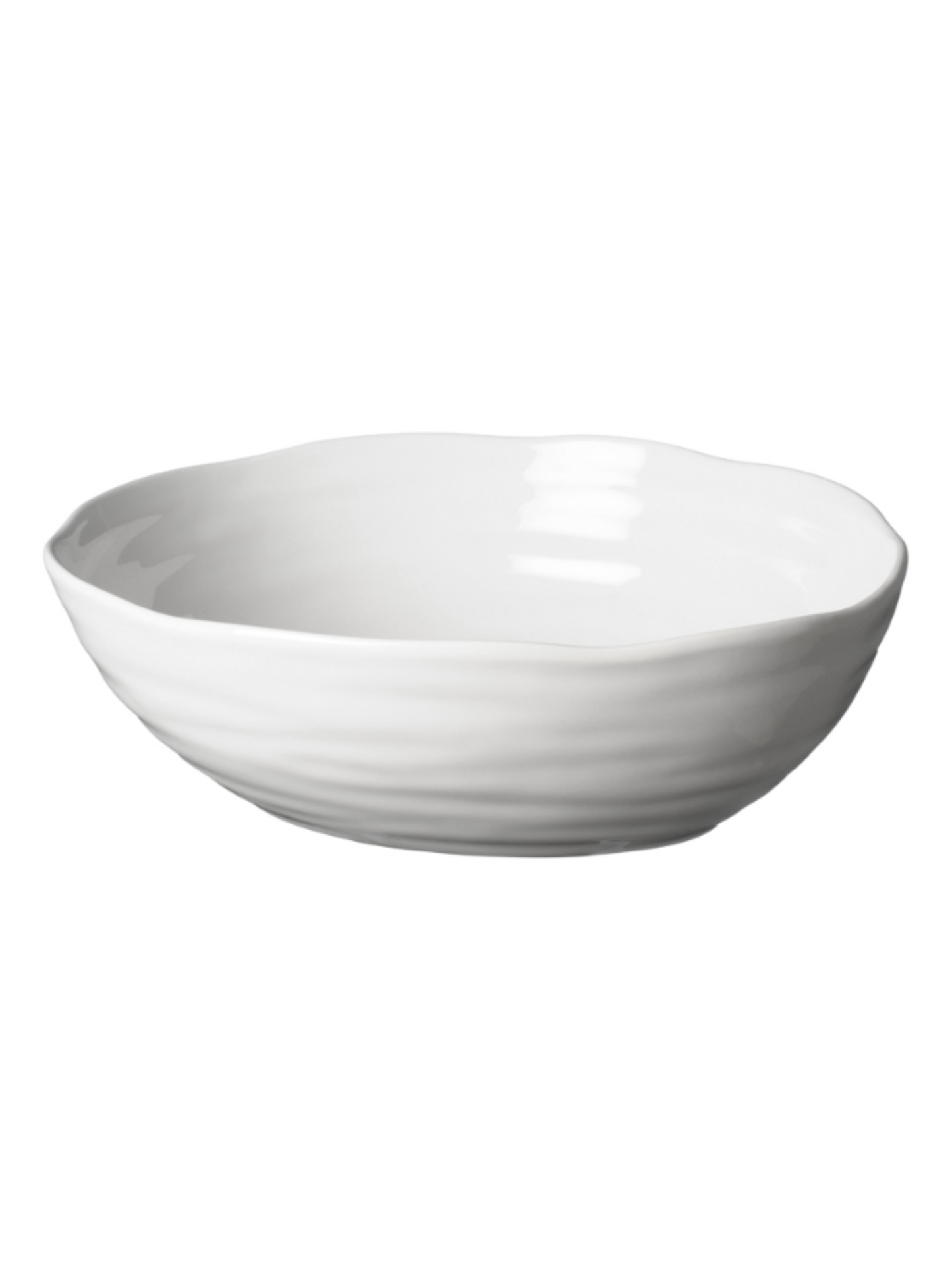 Skål Oval Høy 30cm Capri - Hvit