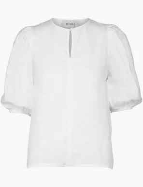 Anna Linen Top - White