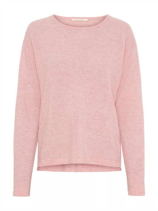 Selina Pure Cashmere Pullover - Quartz Pink Melange