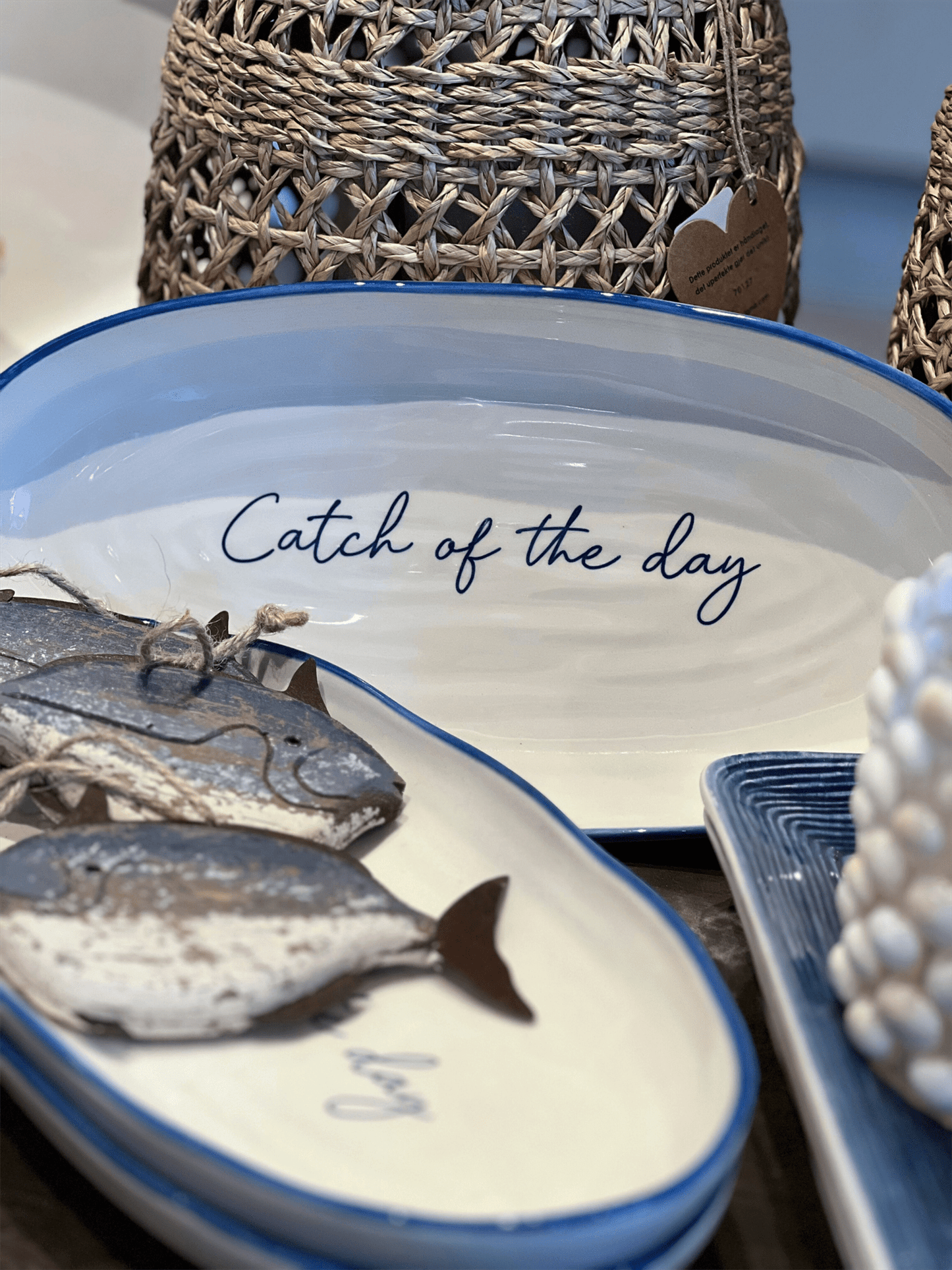 Fat Oval 17x34 Capri - Catch of the day - at home