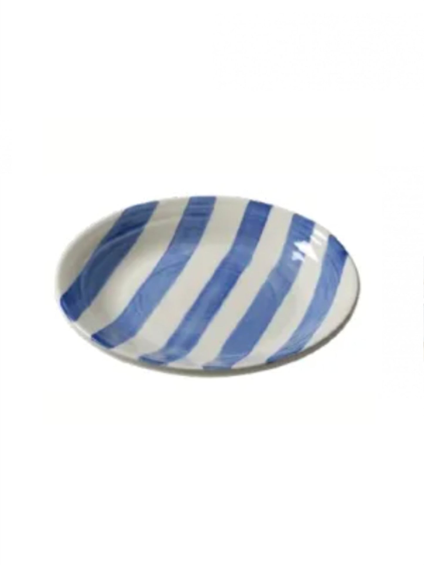 Frokosttallerken 22cm Capri - Sea Blue Stripes - at home