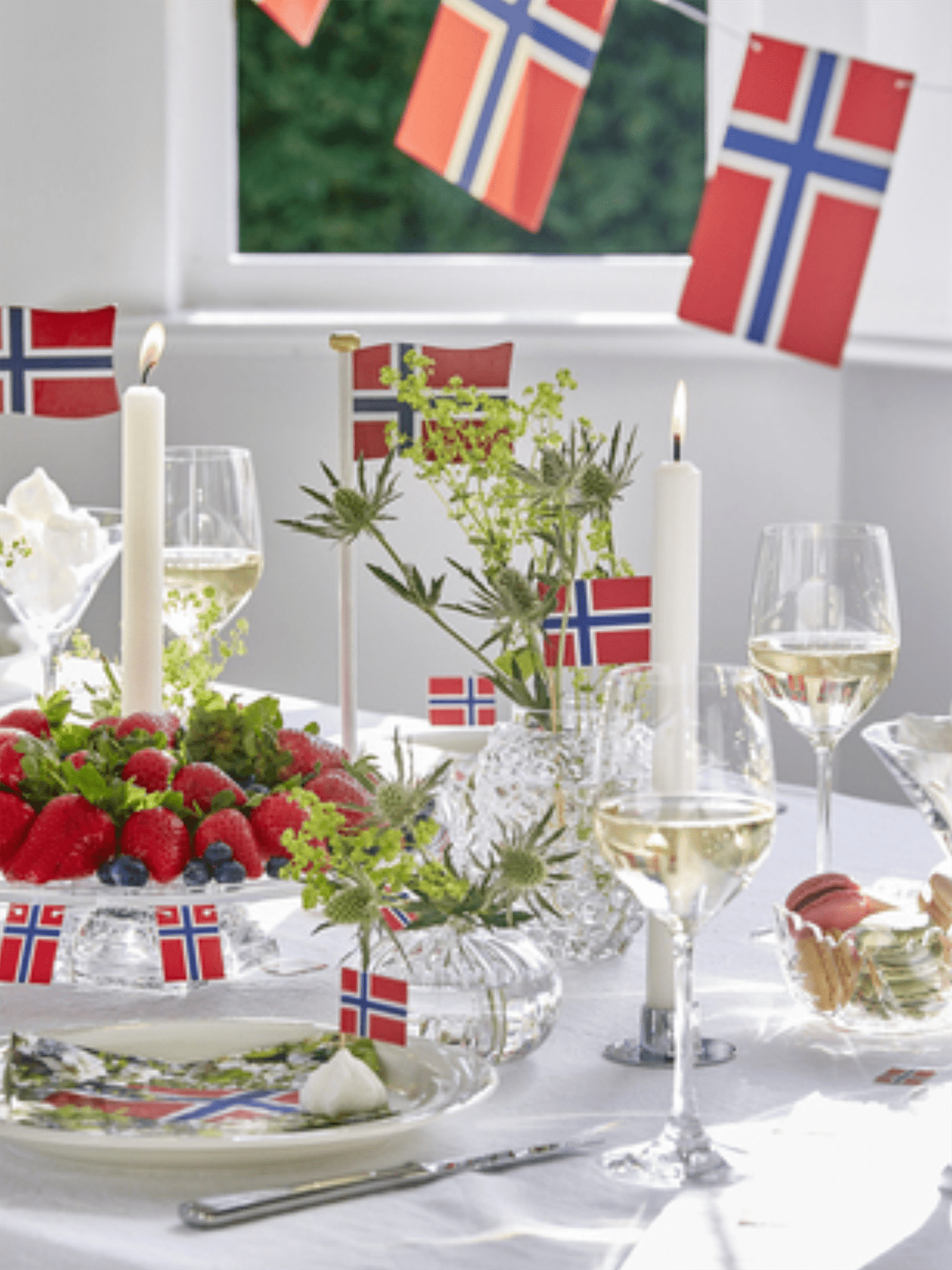 Girlander - Norske Flagg 3m - at home