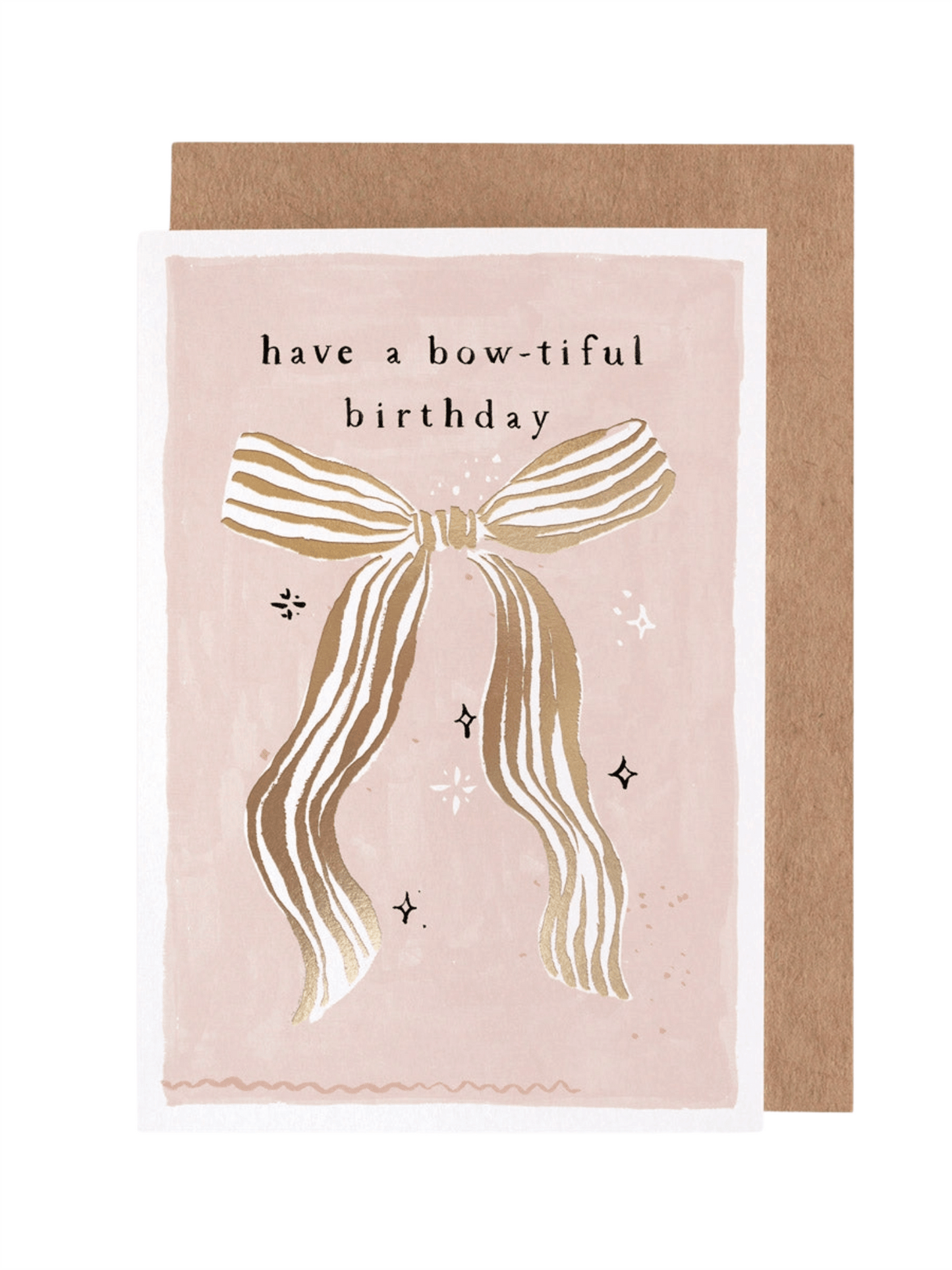 Kort 10.5x15cm - Bow - at home