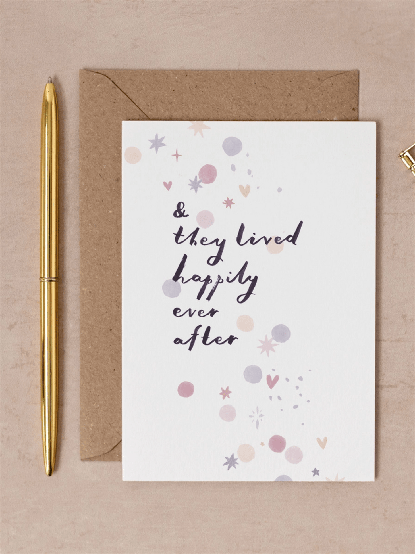 Kort 10.5x15cm - Happily Ever After - at home