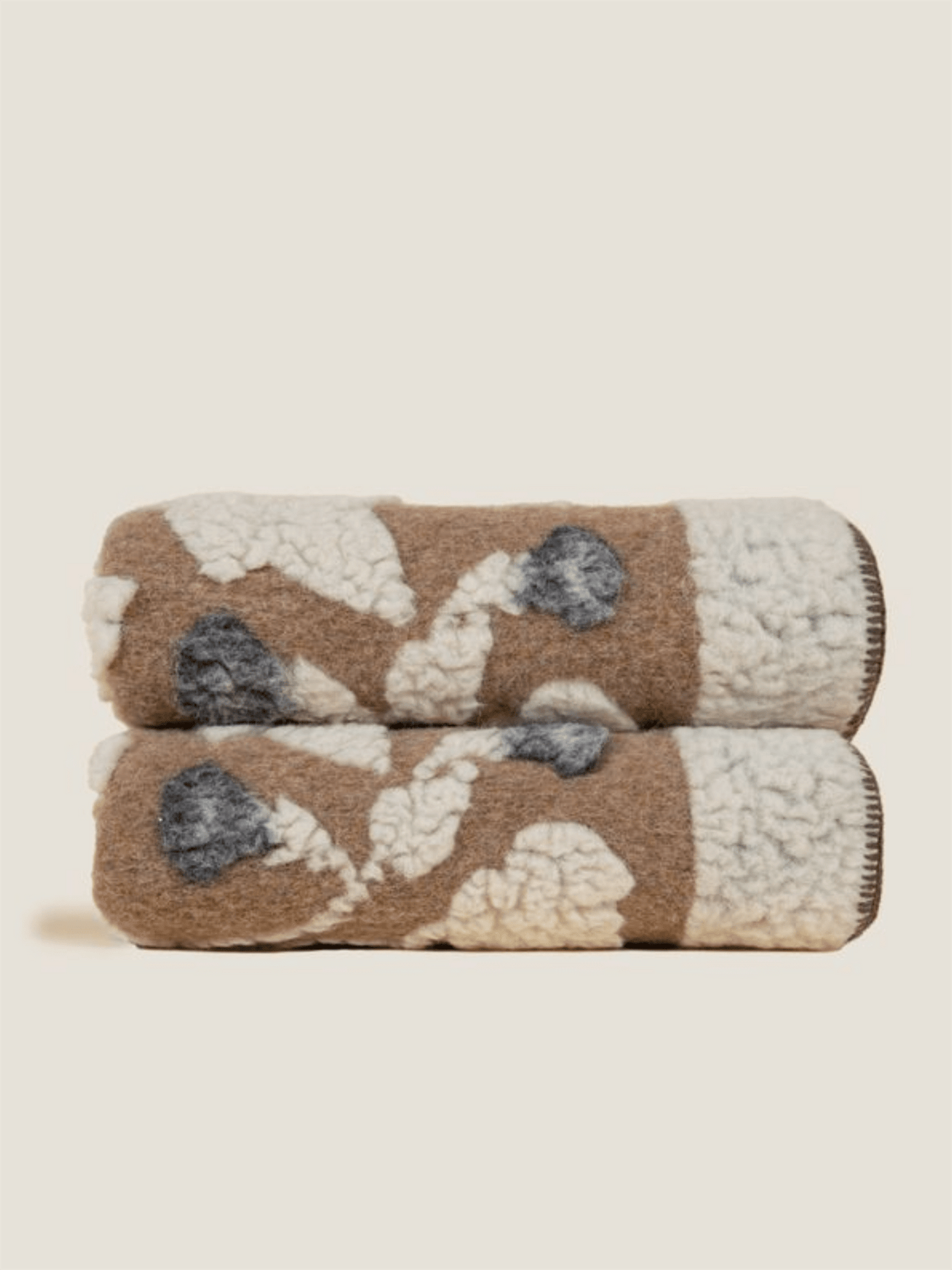 Pledd - Melodia Grigio 150x190 Boiled Wool - at home