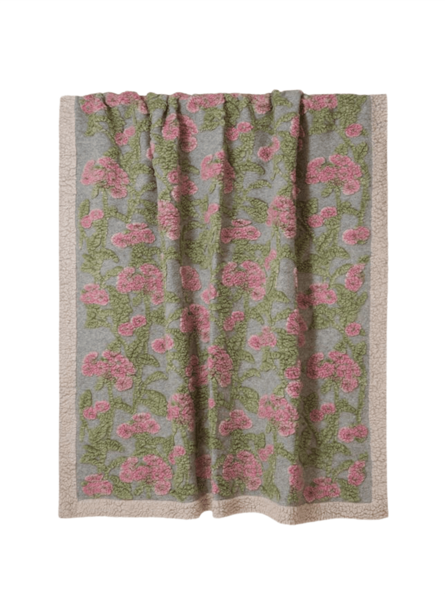Pledd - Old Flower 150x190 Easy Boiled Wool - at home