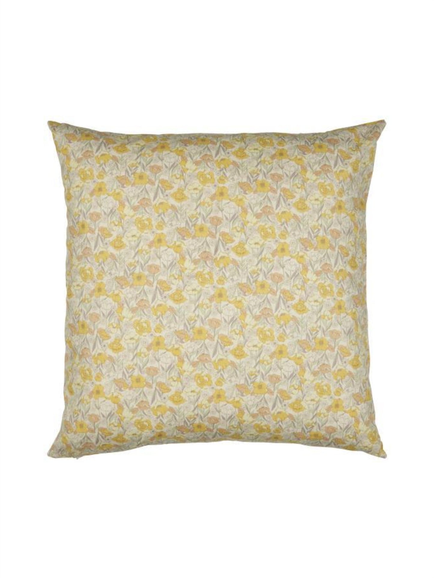 Putetrekk 60x60cm - Mix Blomster Gul - at home