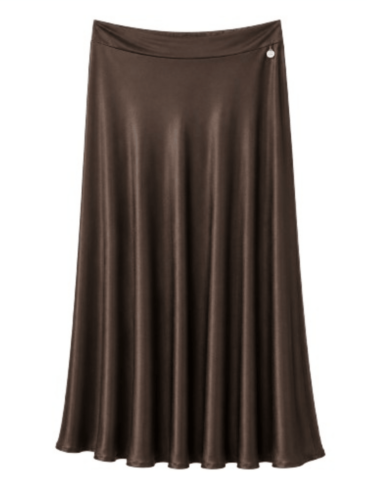 Satin Bias Cut Skirt - Moro - at home