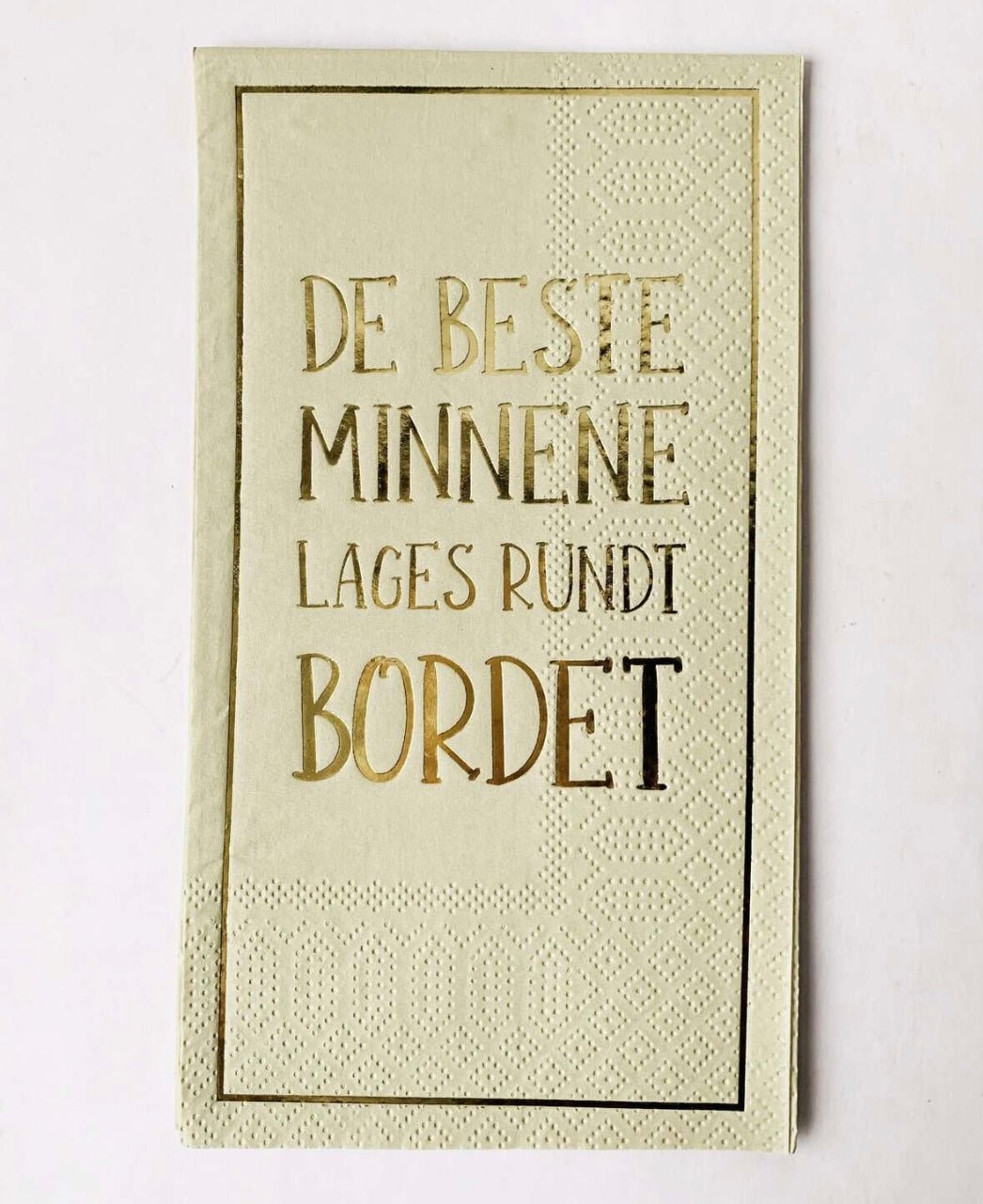 Servietter - De Beste Minnene 33x40cm - at home