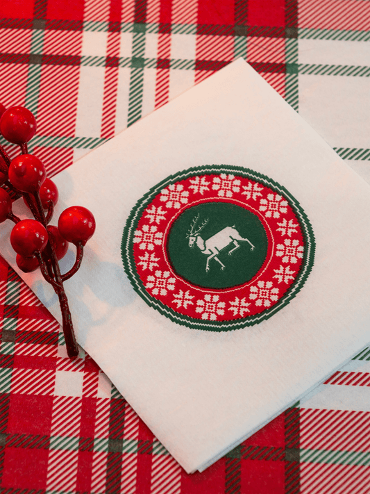 Servietter - Fjellrein Hvit 40x40 cm - at home