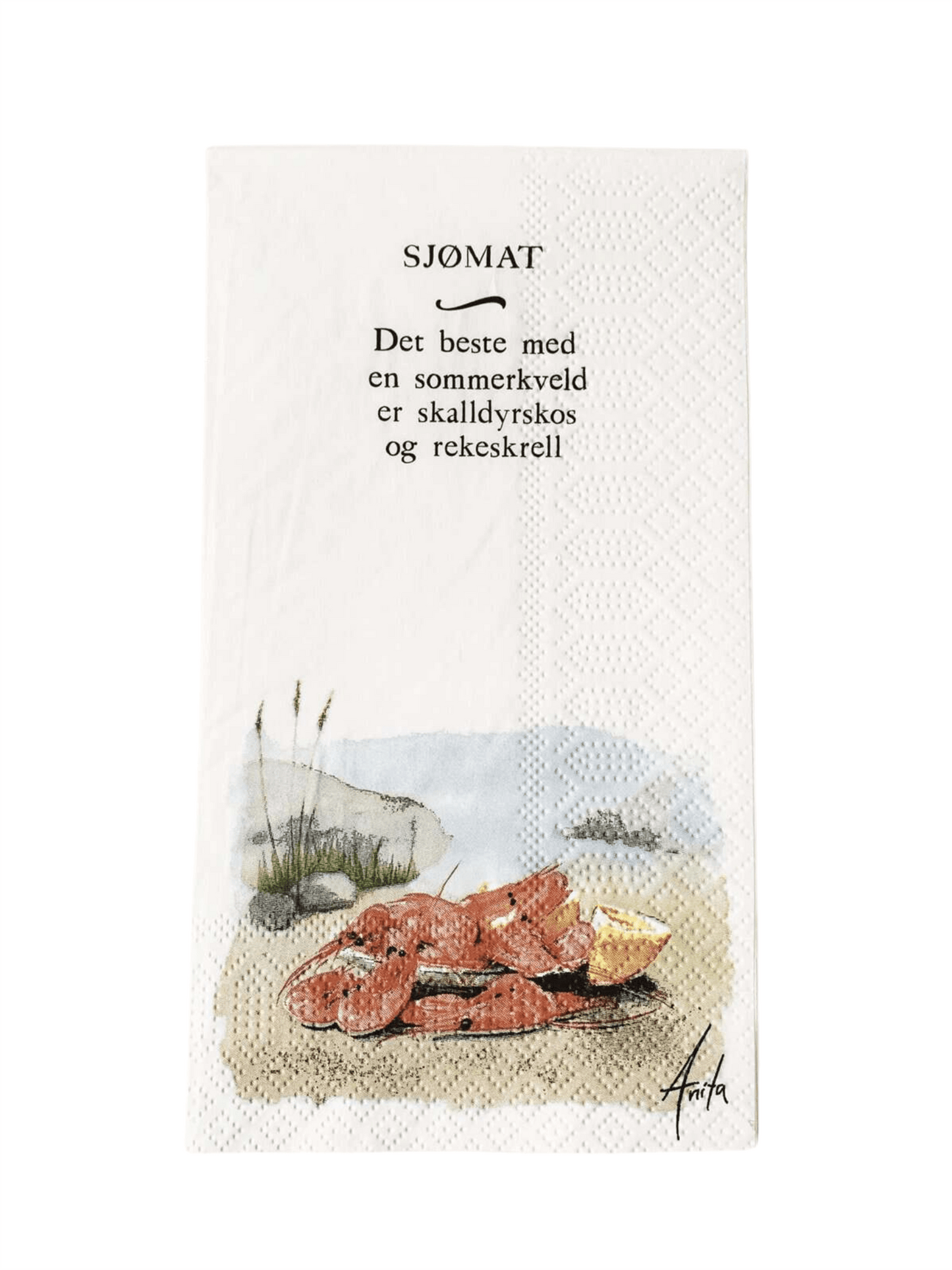Servietter - Skalldyr 33x40cm - at home