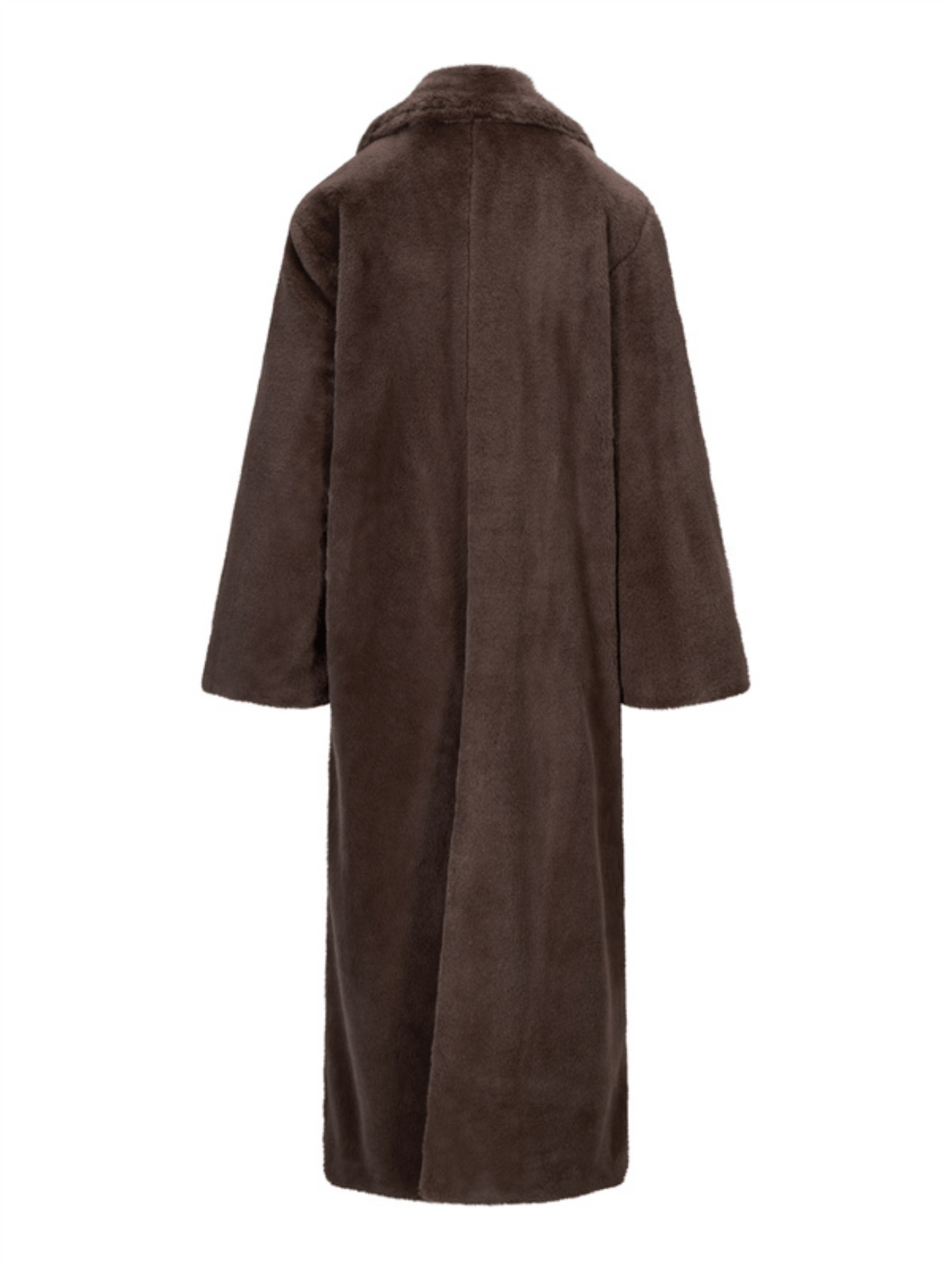 Talea Fake Fur Jacket - Dark Brown - at home